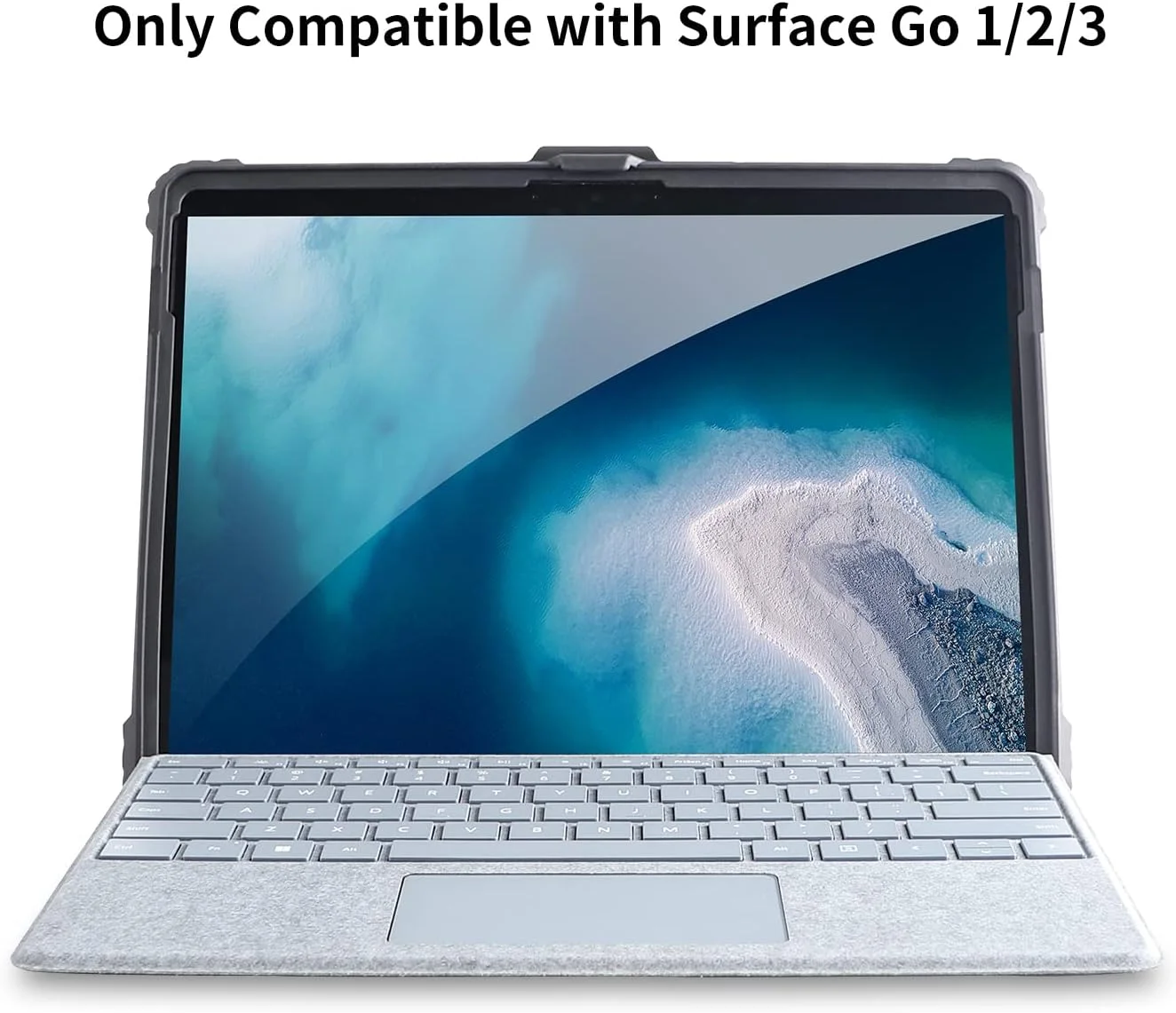 کیف محافظ AOAO برای مایکروسافت Surface Go 1/2/3 به همراه بند شانه، بند دستی، نگهدارنده قلم استایلوس، مقاوم، ضد ضربه و ضد سقوط