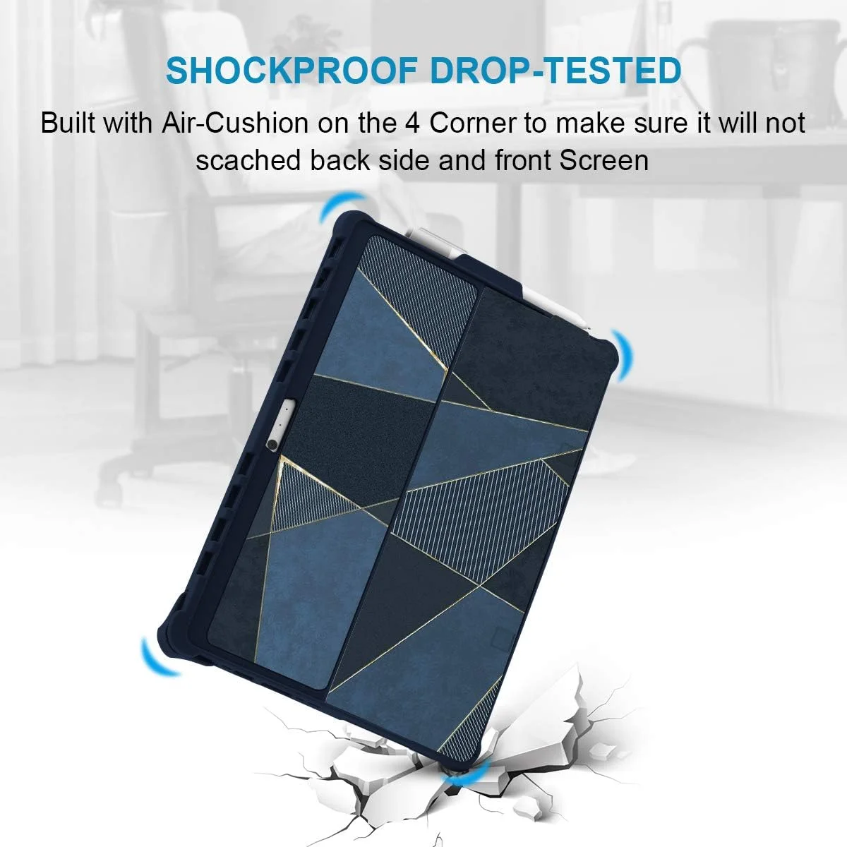 کاور محافظ یو تک برای مایکروسافت سرفیس پرو 7 پلاس/پرو 6/پرو 5/پرو 4، کاور سرفیس پرو با پایه تاشو، ضد ضربه، مقاوم، دارای جای قلم، سازگار با تایپ کاور، طرح مرمر کاور محافظ یو تک برای مایکروسافت سرفیس پرو 7 پلاس/پرو 6/پرو 5/پرو 4، کاور سرفیس پرو با پایه تاشو، ضد ضربه، مقاوم، دارای جای قلم، سازگار با تایپ کاور، طرح مرمر