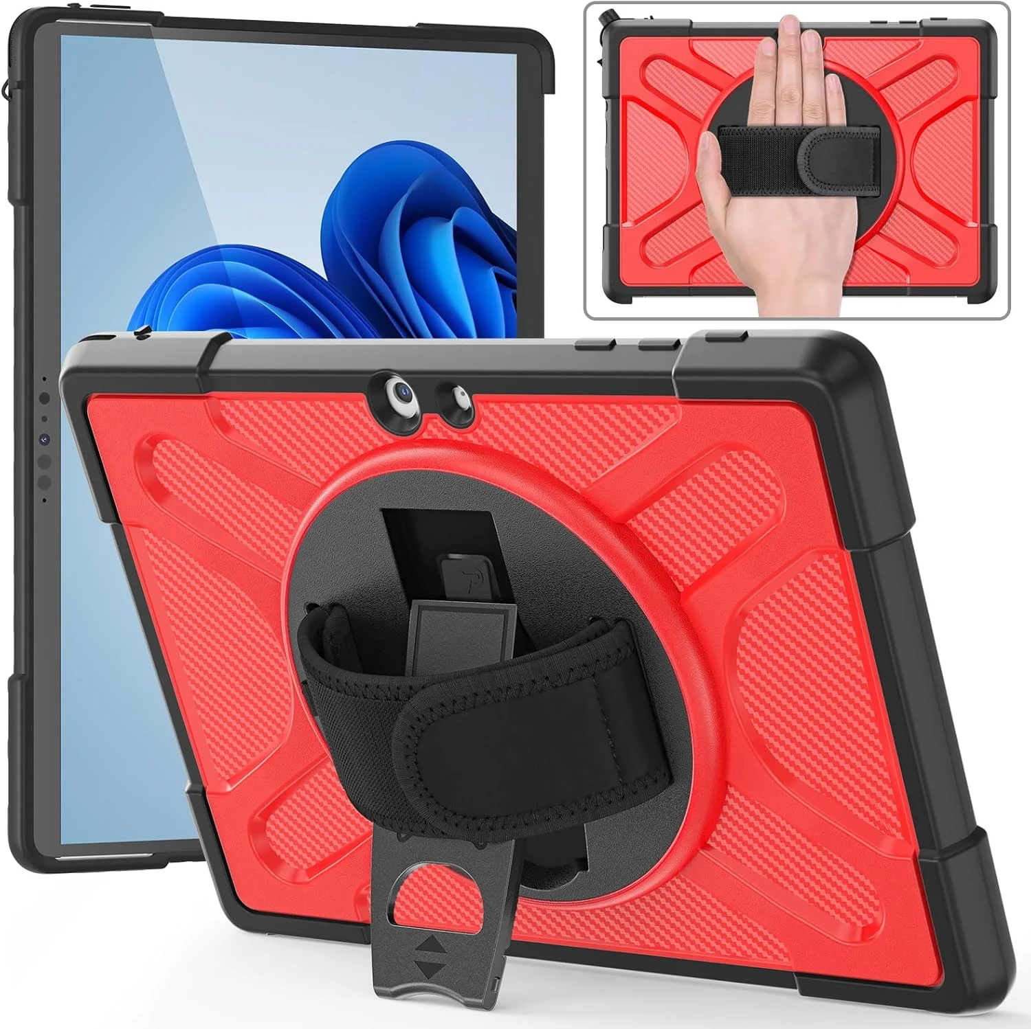 Tablet Protection Tablet Case Compatible with Microsoft Surface Go 4/3/2/1 10.5 Inch - Rugged Kickstand Protective Case with Rotate Stand,Handle Stand Bumper Heavy Duty Shockproof Protective Cover tab Tablet Protection Tablet Case Compatible with Microsoft Surface Go 4/3/2/1 10.5 Inch - Rugged Kickstand Protective Case with Rotate Stand,Handle Stand Bumper Heavy Duty Shockproof Protective Cover tab