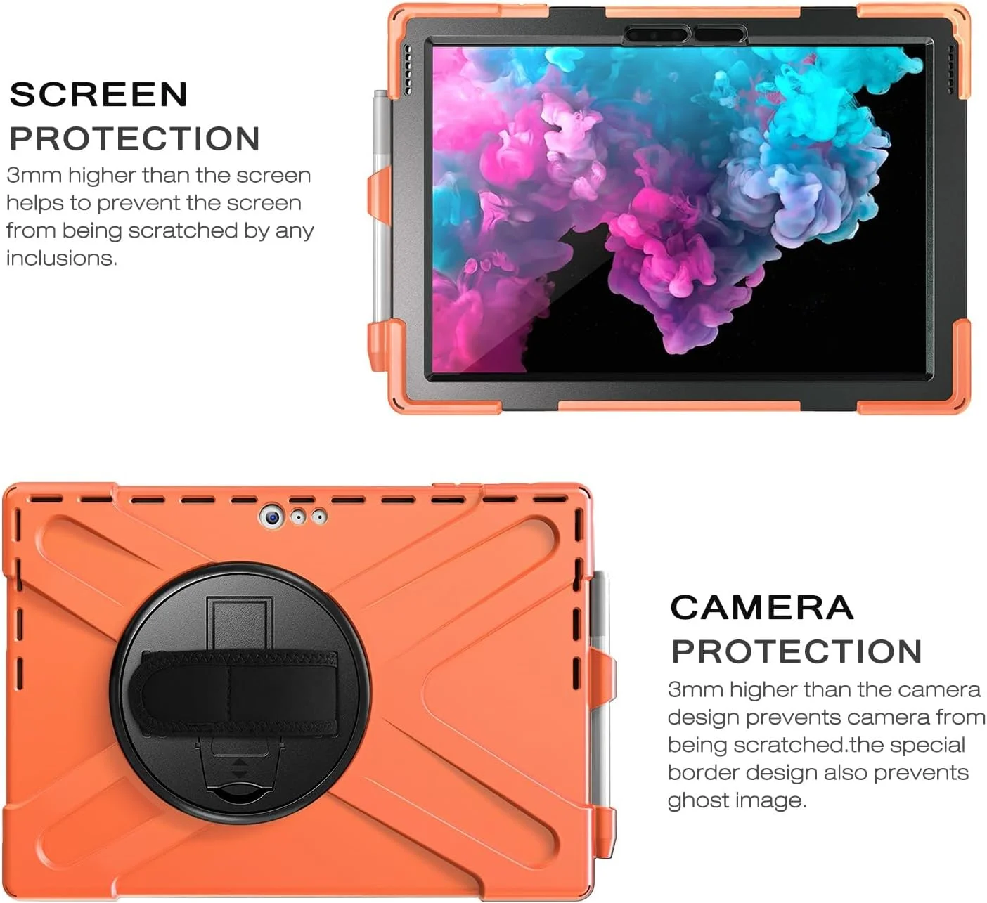 Tablet PC Case Compatible with Microsoft Surface Pro 7/Pro 6/Pro 5/Pro 4/Pro 7+ Case, Heavy Duty Rugged Shockproof Drop Protection Case with Pen Holder,Shoulder Strap Protective Cover for Kids Silicon Tablet PC Case Compatible with Microsoft Surface Pro 7/Pro 6/Pro 5/Pro 4/Pro 7+ Case, Heavy Duty Rugged Shockproof Drop Protection Case with Pen Holder,Shoulder Strap Protective Cover for Kids Silicon