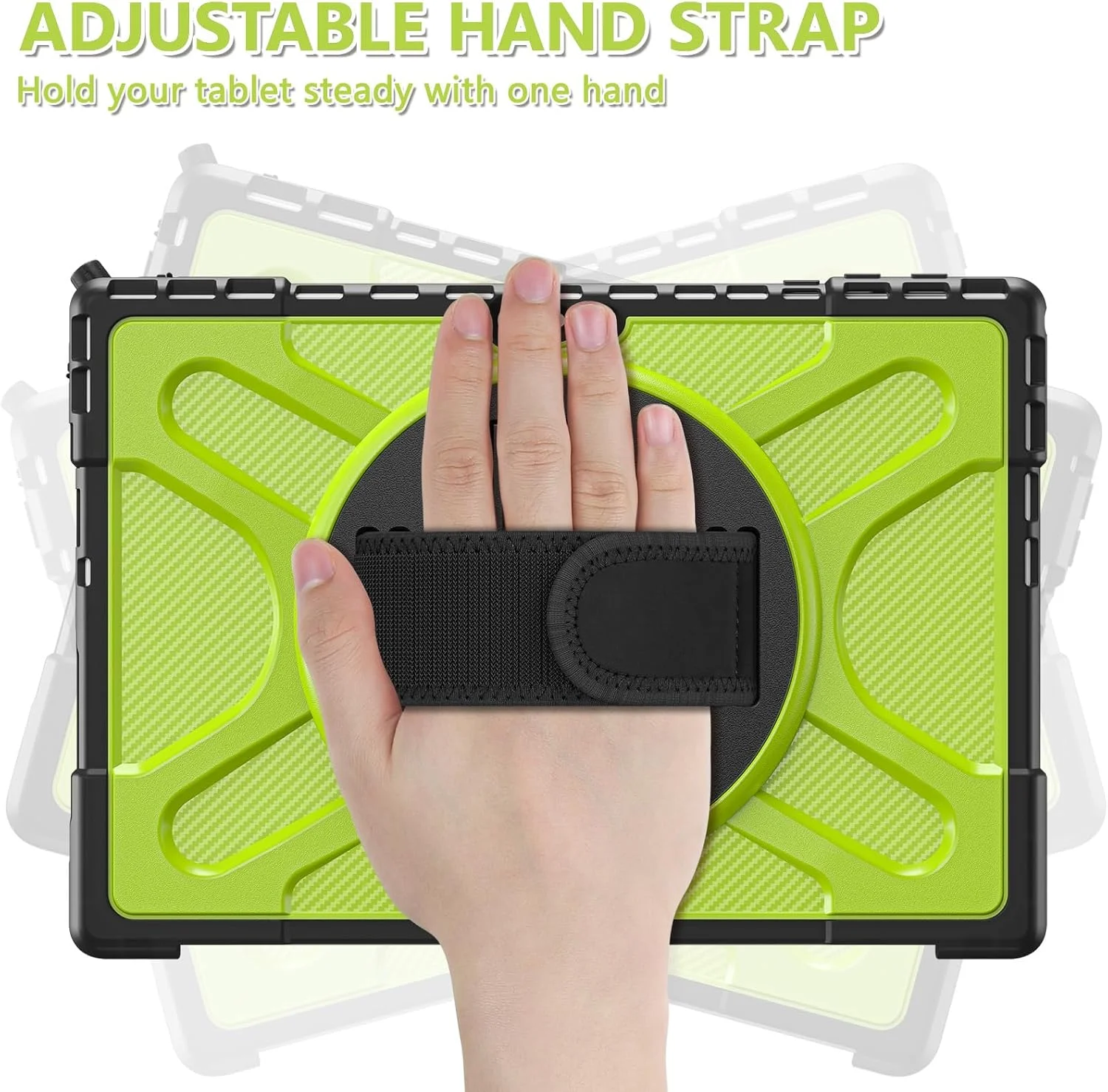 کاور SLLMYYX برای تبلت 12.3 اینچی Microsoft Surface Pro 7+ Plus/Pro 7/6/5/4، کاور ضد ضربه چرخان 360 درجه با بند دستی، سازگار با کیبورد Type Cover (سبز زرد) کاور SLLMYYX برای تبلت 12.3 اینچی Microsoft Surface Pro 7+ Plus/Pro 7/6/5/4، کاور ضد ضربه چرخان 360 درجه با بند دستی، سازگار با کیبورد Type Cover (سبز زرد)