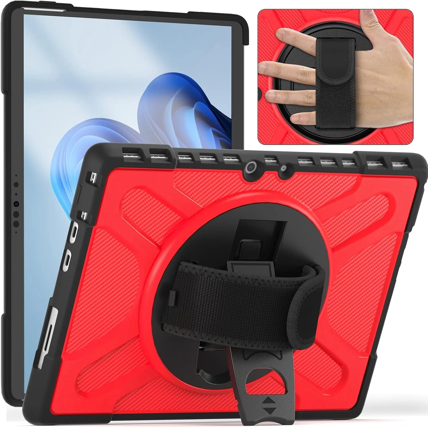 کیف محافظ تبلت کیهنگ شیهویی مناسب برای مایکروسافت Surface Pro 8 مدل TPU + PC (قرمز)(مشکی)(سبز فسفری)(آبی)(شفاف) (رنگ: قرمز) کیف محافظ تبلت کیهنگ شیهویی مناسب برای مایکروسافت Surface Pro 8 مدل TPU + PC (قرمز)(مشکی)(سبز فسفری)(آبی)(شفاف) (رنگ: قرمز)