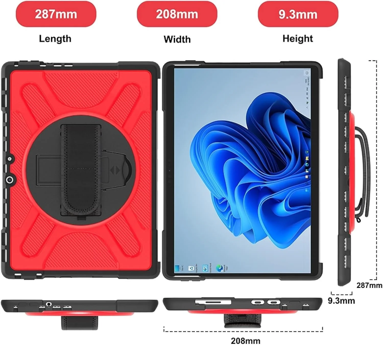 کیف محافظ تبلت کیهنگ شیهویی مناسب برای مایکروسافت Surface Pro 8 مدل TPU + PC (قرمز)(مشکی)(سبز فسفری)(آبی)(شفاف) (رنگ: قرمز) کیف محافظ تبلت کیهنگ شیهویی مناسب برای مایکروسافت Surface Pro 8 مدل TPU + PC (قرمز)(مشکی)(سبز فسفری)(آبی)(شفاف) (رنگ: قرمز)