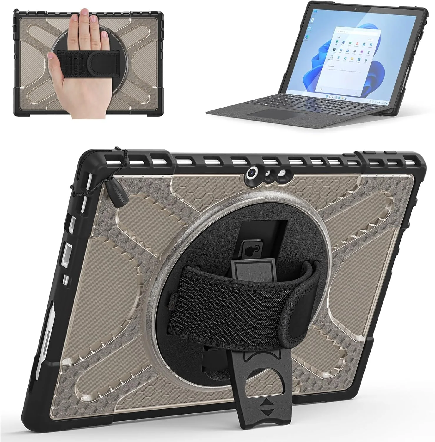 Tablet PC Case Case Compatible with Microsoft Surface Pro 7 Plus/Pro 7/ Pro 6/ Pro 5/ Pro 4 Case 12.3 inch Case with 360°Kickstand Case Compatible with Type Cover Keyboard, Shockproof Rugged Impact Pr Tablet PC Case Case Compatible with Microsoft Surface Pro 7 Plus/Pro 7/ Pro 6/ Pro 5/ Pro 4 Case 12.3 inch Case with 360°Kickstand Case Compatible with Type Cover Keyboard, Shockproof Rugged Impact Pr
