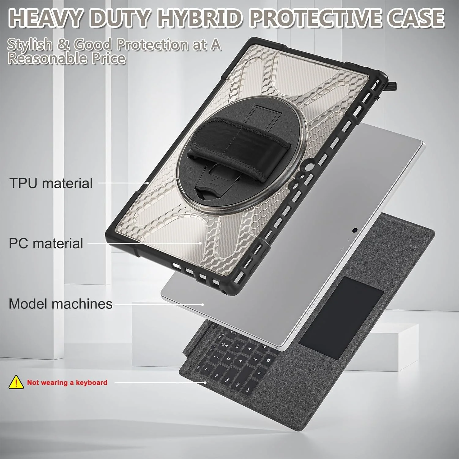 Tablet PC Case Case Compatible with Microsoft Surface Pro 7 Plus/Pro 7/ Pro 6/ Pro 5/ Pro 4 Case 12.3 inch Case with 360°Kickstand Case Compatible with Type Cover Keyboard, Shockproof Rugged Impact Pr Tablet PC Case Case Compatible with Microsoft Surface Pro 7 Plus/Pro 7/ Pro 6/ Pro 5/ Pro 4 Case 12.3 inch Case with 360°Kickstand Case Compatible with Type Cover Keyboard, Shockproof Rugged Impact Pr