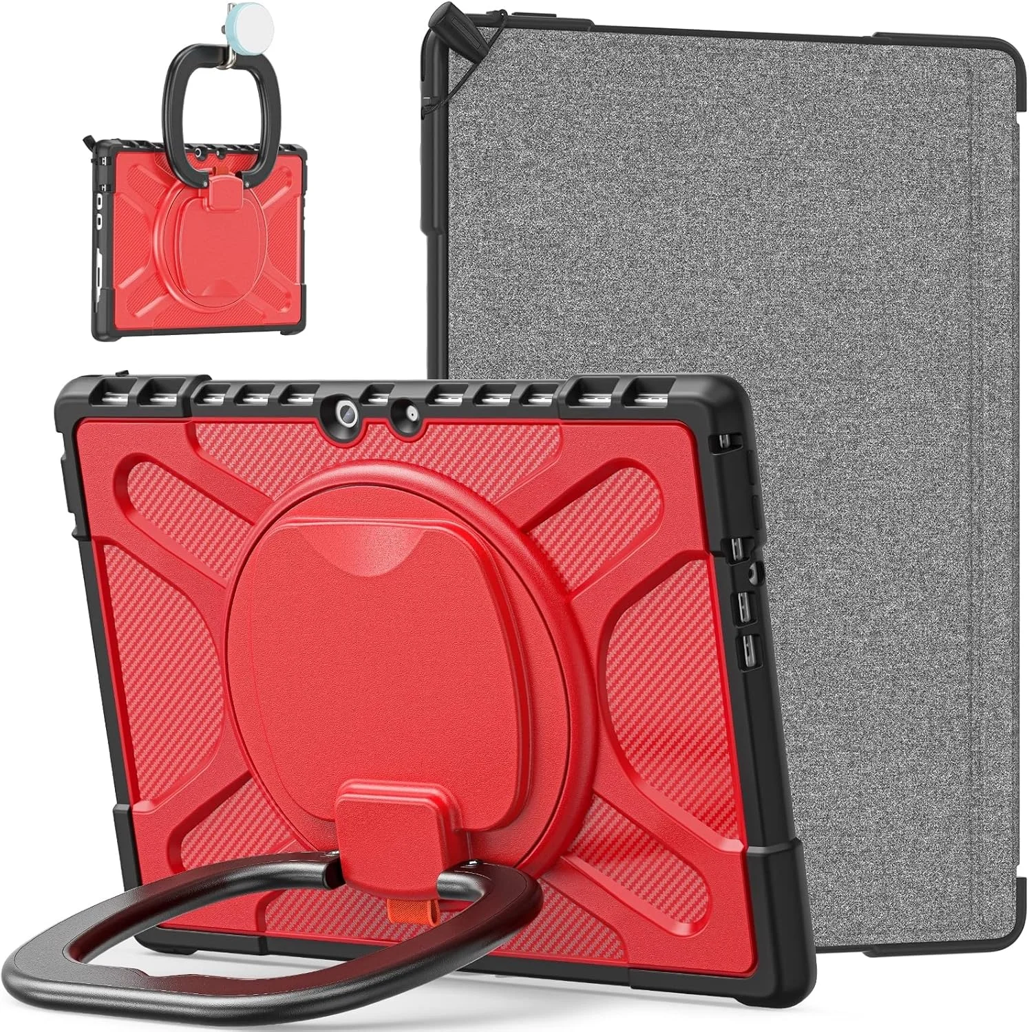 کیف محافظ تبلت مایکروسافت سرفیس پرو 8 کیهنگ شیهویی، جنس TPU + PC (رنگ چای) (مشکی) (قرمز) و غیره (رنگ: قرمز)