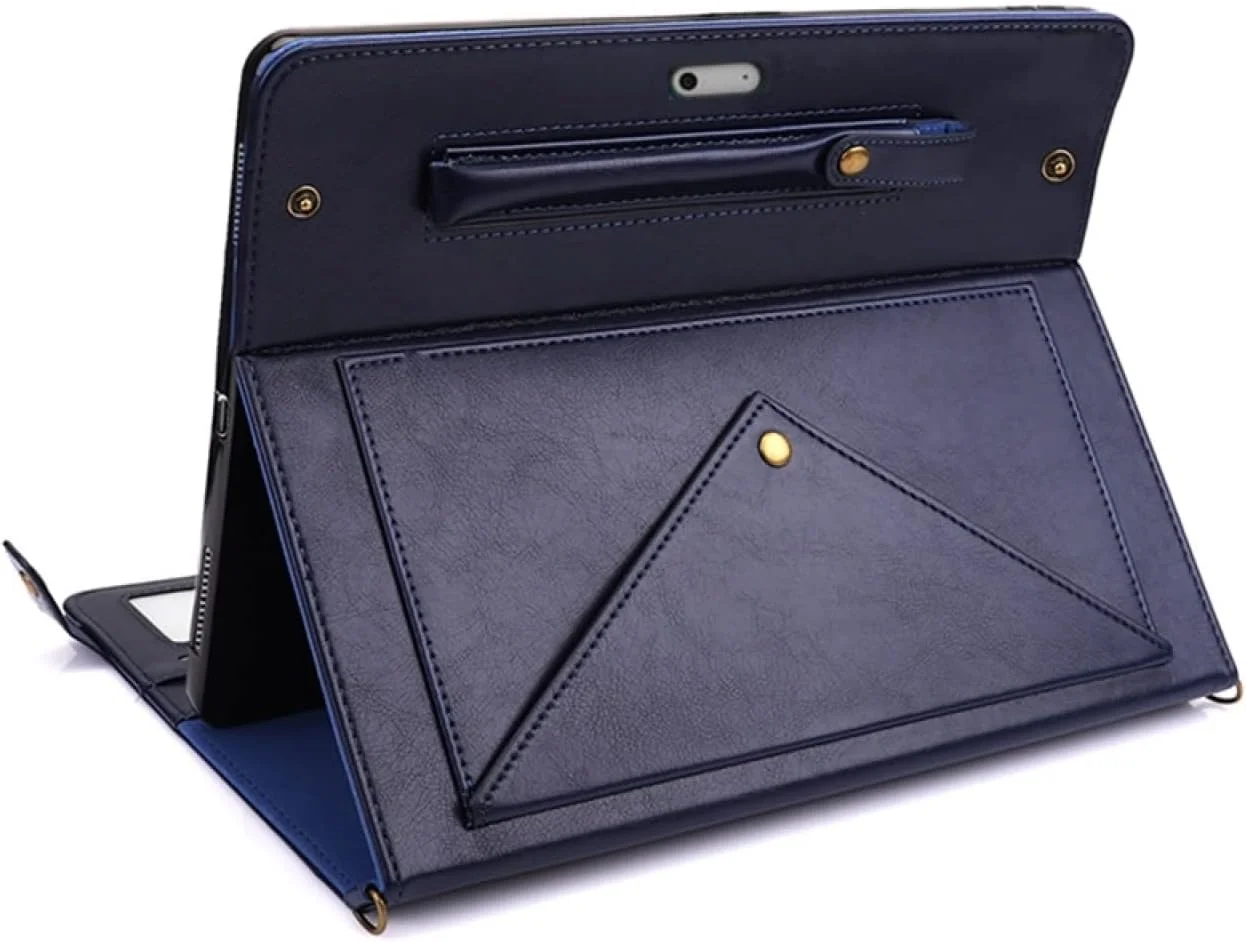 QIHANG SHIHUI Phone Cases For Microsoft Surface Pro 8 Envelope Solid Color Leather Tablet Case(Black)(Red)(Rose Gold)(Blue)(Brown) (Color : Blue)