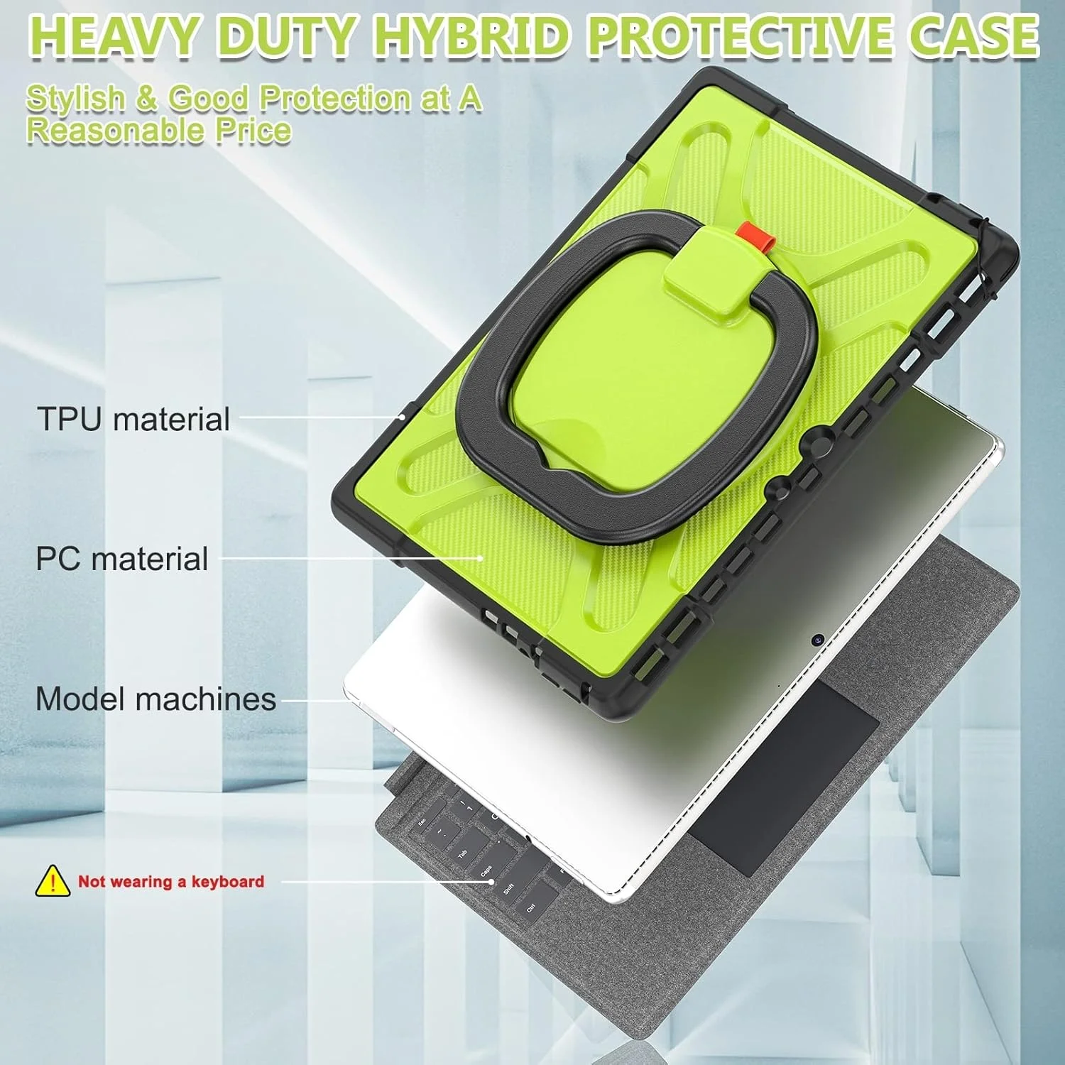 کاور تبلت SHIHUI برای مایکروسافت Surface Pro 8 TPU + PC (رنگ چای)(مشکی)(قرمز) و غیره (رنگ: سبز زرد) کاور تبلت SHIHUI برای مایکروسافت Surface Pro 8 TPU + PC (رنگ چای)(مشکی)(قرمز) و غیره (رنگ: سبز زرد)