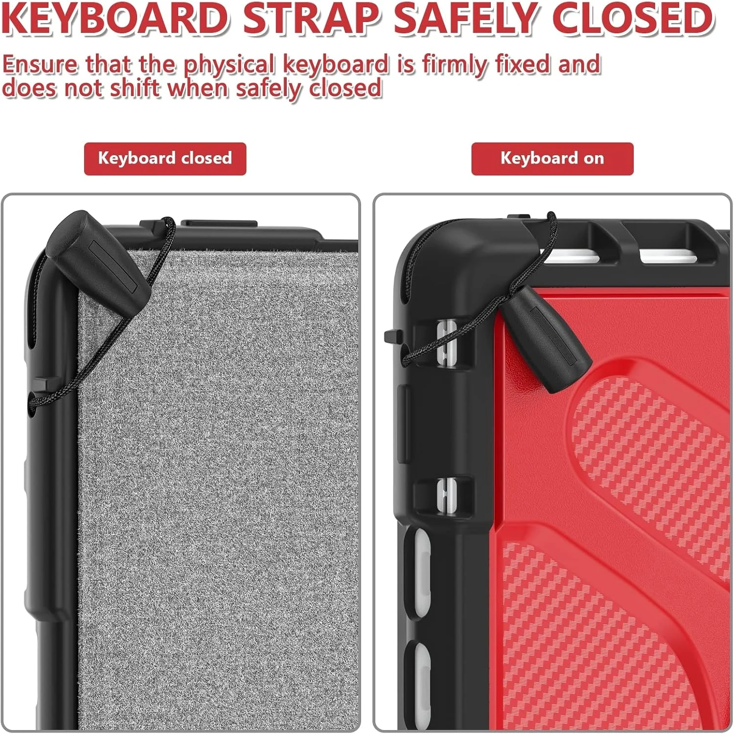 کیف محافظ تبلت مایکروسافت سرفیس پرو 8 کیهنگ شیهویی، جنس TPU + PC (رنگ چای) (مشکی) (قرمز) و غیره (رنگ: قرمز)