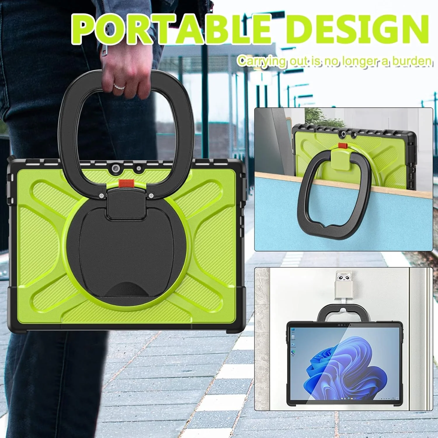 کاور تبلت SHIHUI برای مایکروسافت Surface Pro 8 TPU + PC (رنگ چای)(مشکی)(قرمز) و غیره (رنگ: سبز زرد) کاور تبلت SHIHUI برای مایکروسافت Surface Pro 8 TPU + PC (رنگ چای)(مشکی)(قرمز) و غیره (رنگ: سبز زرد)