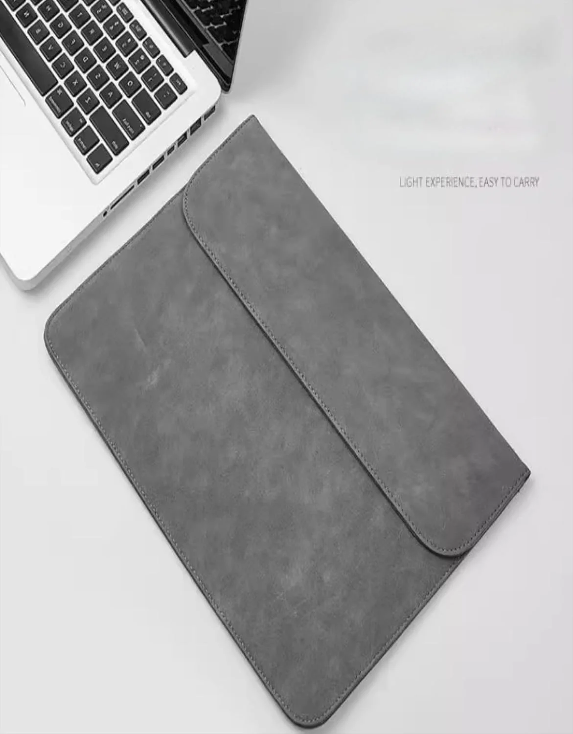 کیف آستینی Gruattreay سازگار با Microsoft Surface Pro 12 اینچ 2025، کیف چرمی قابل حمل سبک و ضد ضربه برای Surface Pro 12 (خاکستری)