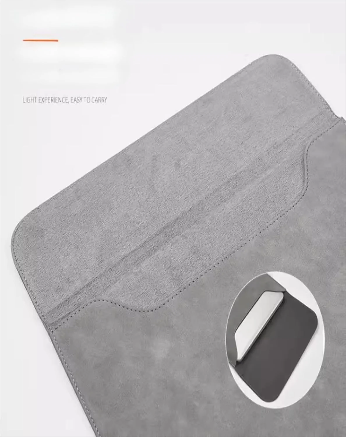 کیف آستینی Gruattreay سازگار با Microsoft Surface Pro 12 اینچ 2025، کیف چرمی قابل حمل سبک و ضد ضربه برای Surface Pro 12 (خاکستری)