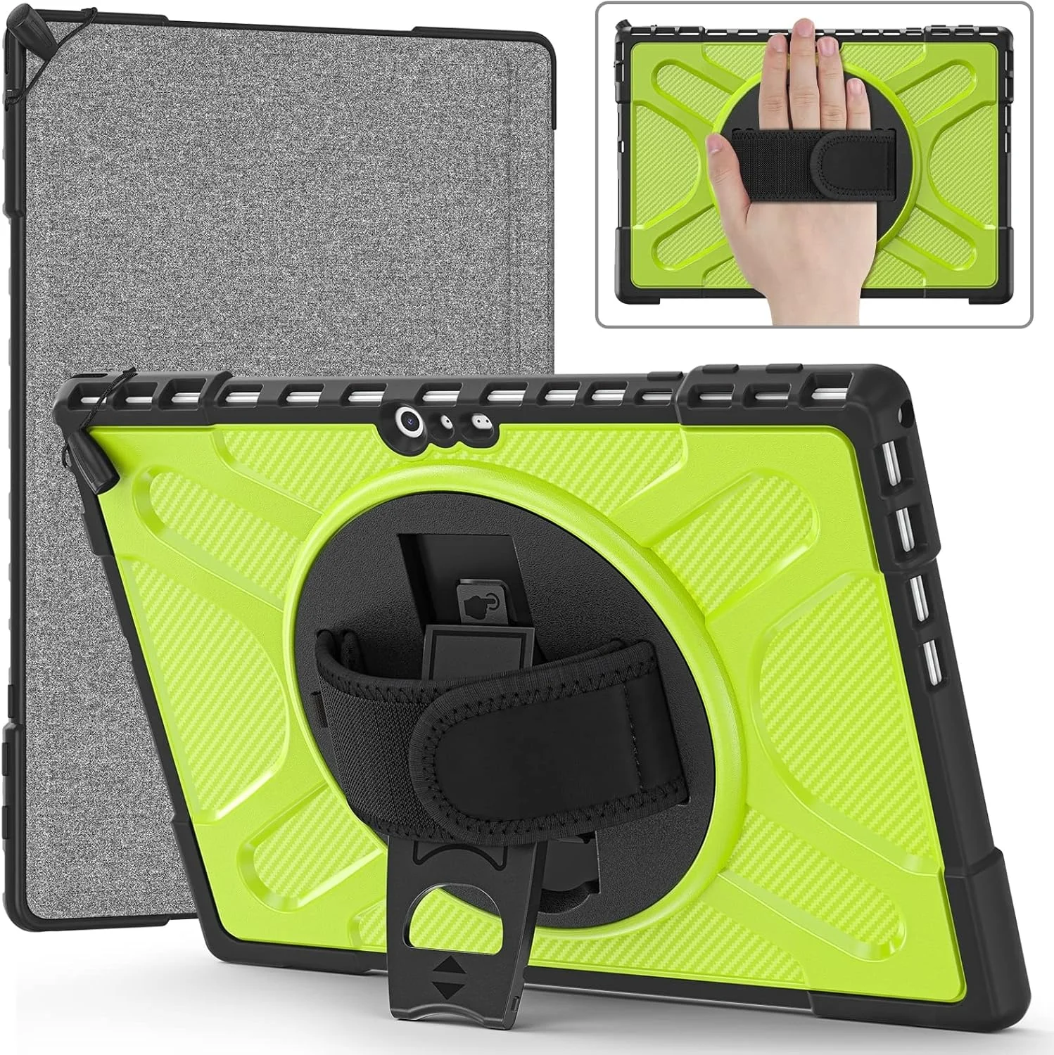 کیف محافظ تبلت کیهنگ شیهویی مناسب برای مایکروسافت سرفیس پرو 4/5/6/7 مدل TPU + PC (مشکی)(رنگ چای)(قرمز) و غیره (رنگ: سبز زرد) کیف محافظ تبلت کیهنگ شیهویی مناسب برای مایکروسافت سرفیس پرو 4/5/6/7 مدل TPU + PC (مشکی)(رنگ چای)(قرمز) و غیره (رنگ: سبز زرد)