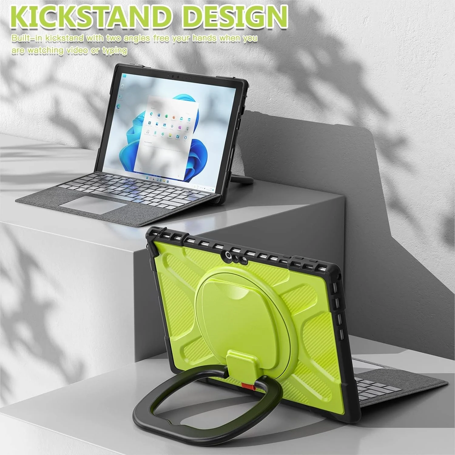 کیف محافظ تبلت کیهنگ شیهوی مناسب برای مایکروسافت سرفیس پرو 4/5/6/7 مدل TPU + PC (مشکی)(رنگ چای)(آبی) و غیره (رنگ: سبز زرد) کیف محافظ تبلت کیهنگ شیهوی مناسب برای مایکروسافت سرفیس پرو 4/5/6/7 مدل TPU + PC (مشکی)(رنگ چای)(آبی) و غیره (رنگ: سبز زرد)