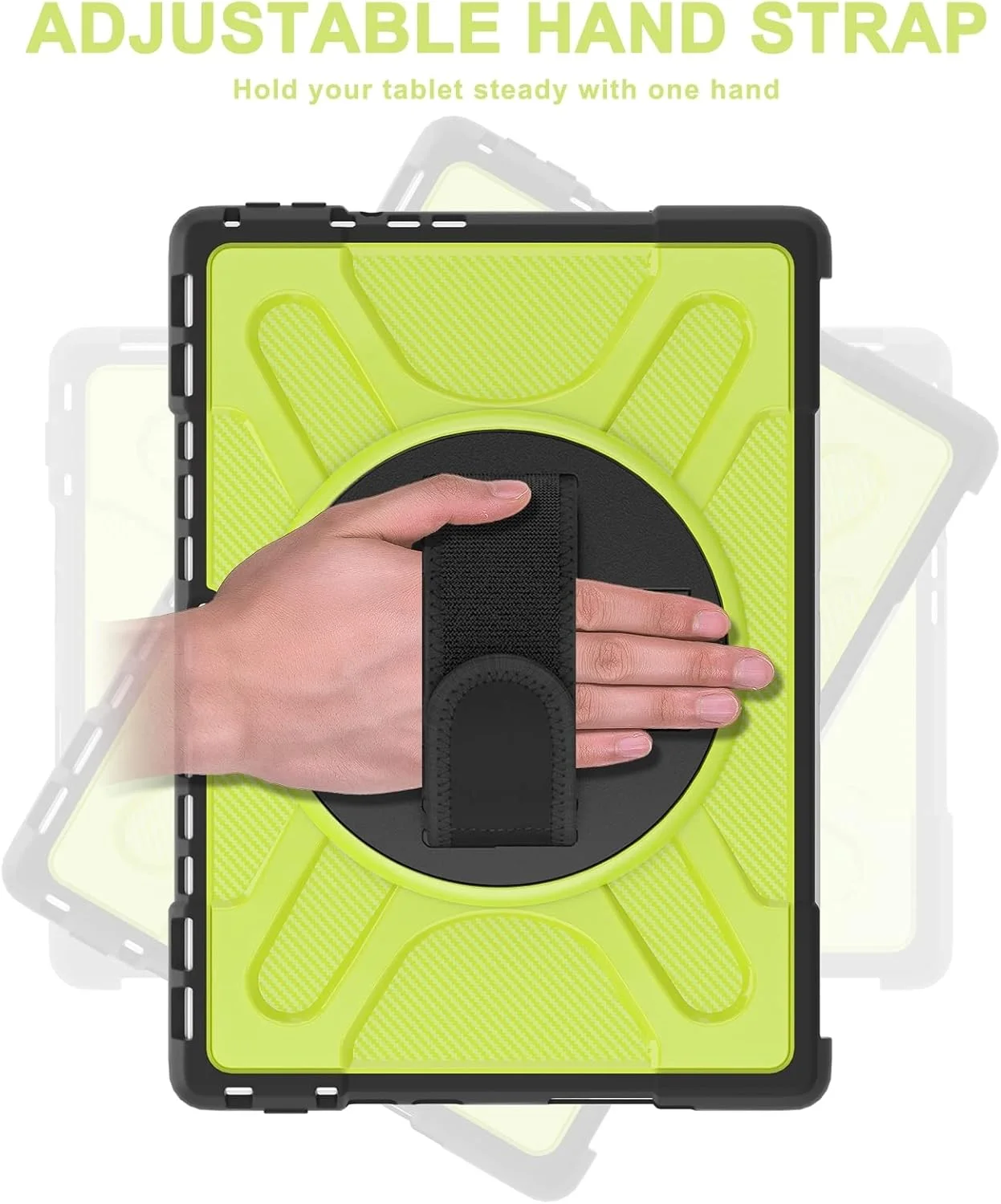 کاور تبلت SHIHUI برای مایکروسافت Surface Pro 8 مدل TPU + PC (قرمز)(مشکی)(سبز فسفری)(آبی)(شفاف) (رنگ: سبز فسفری)