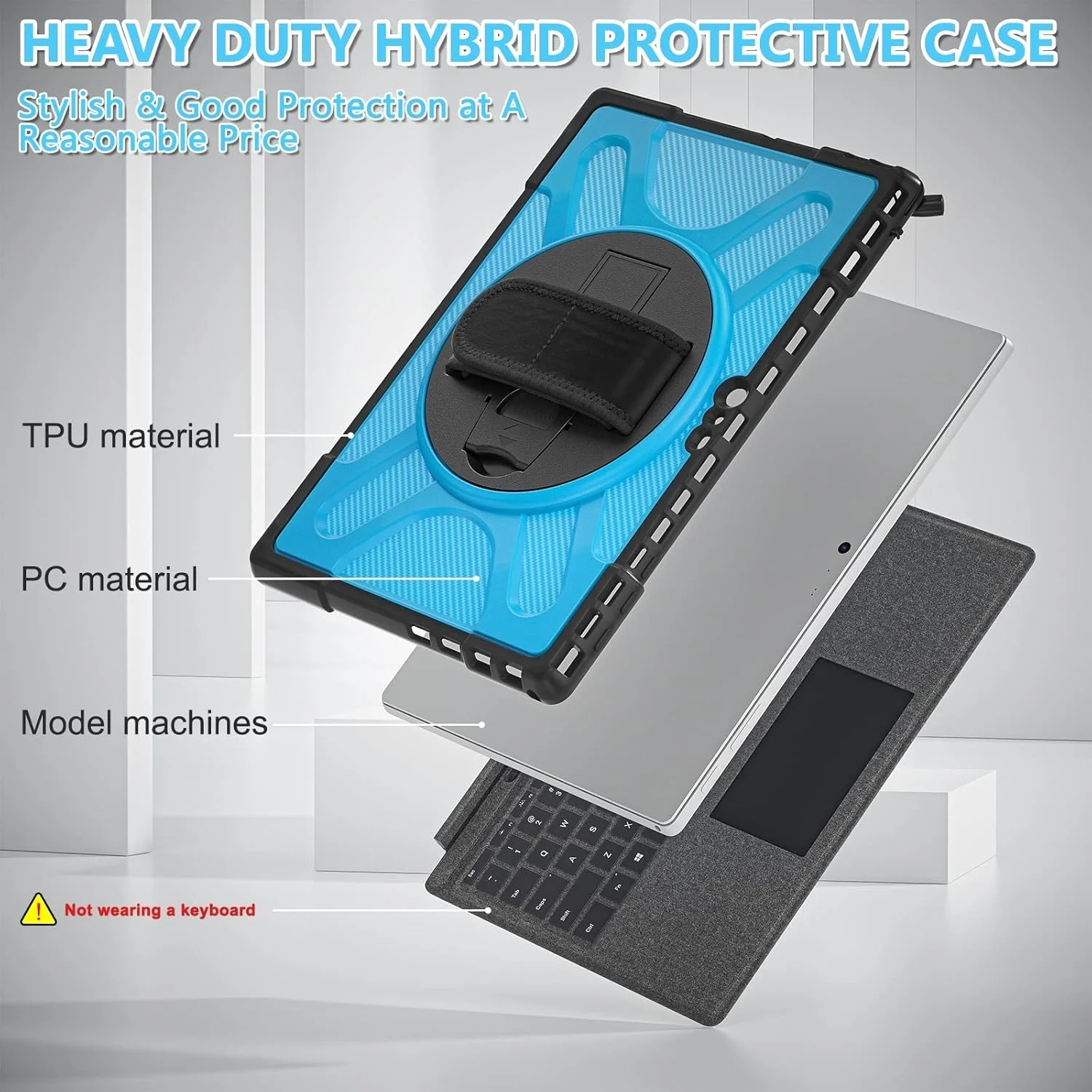 کیف محافظ تبلت کیهنگ شیهویی مناسب برای مایکروسافت Surface Pro 4/5/6/7 مدل TPU + PC (مشکی)(رنگ چای)(قرمز) و غیره (رنگ: آبی) کیف محافظ تبلت کیهنگ شیهویی مناسب برای مایکروسافت Surface Pro 4/5/6/7 مدل TPU + PC (مشکی)(رنگ چای)(قرمز) و غیره (رنگ: آبی)