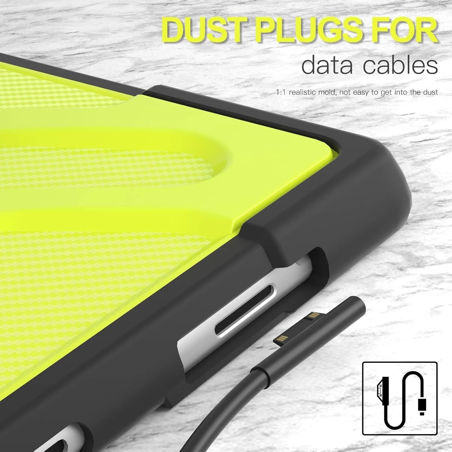 کاور تبلت SHIHUI برای مایکروسافت Surface Pro 8 مدل TPU + PC (قرمز)(مشکی)(سبز فسفری)(آبی)(شفاف) (رنگ: سبز فسفری)