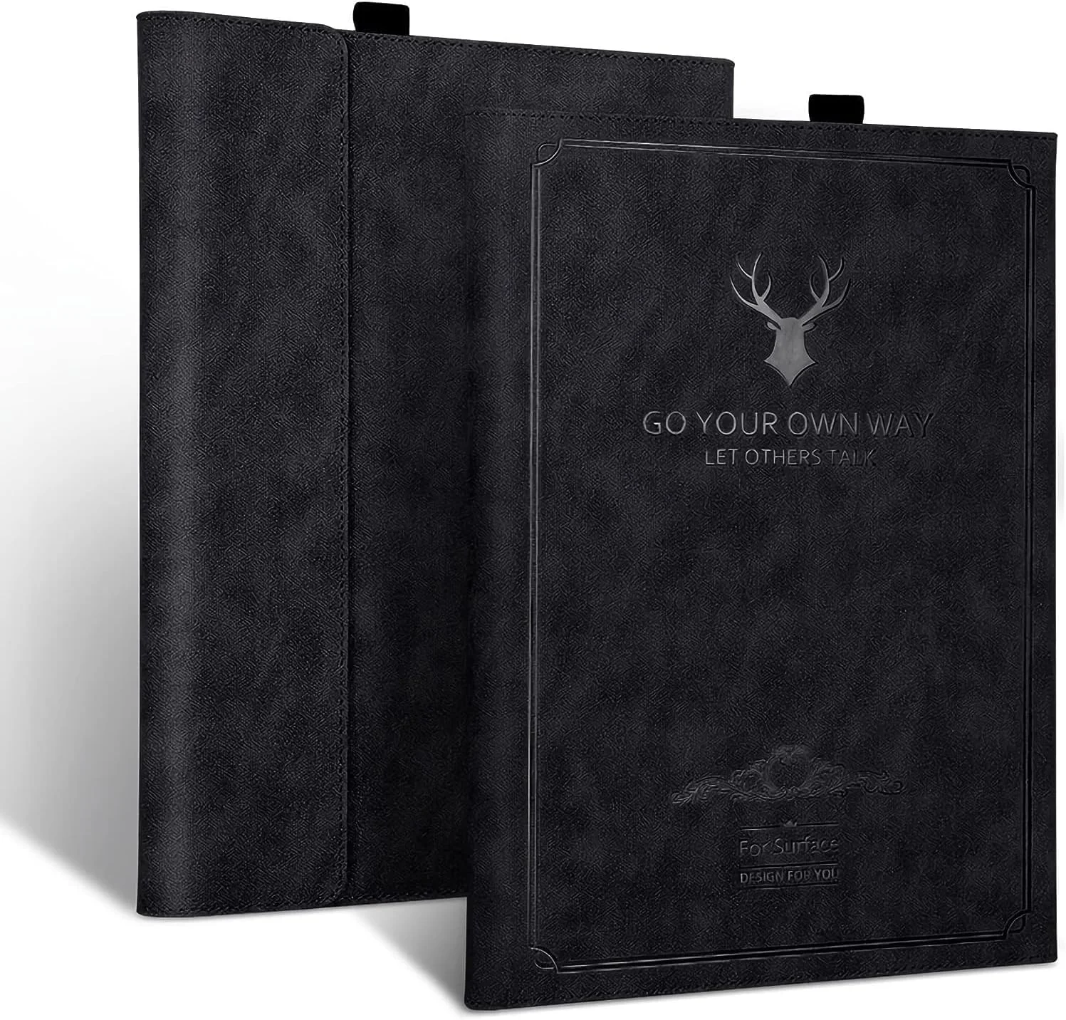 کیف HEUCYL مناسب برای تبلت 10 اینچی Microsoft Surface Go 3 2021 / Go 2 2020 / Go 2018 با پایه تجاری قابل تنظیم چند زاویه ای، کیف چرمی PU، مشکی کیف HEUCYL مناسب برای تبلت 10 اینچی Microsoft Surface Go 3 2021 / Go 2 2020 / Go 2018 با پایه تجاری قابل تنظیم چند زاویه ای، کیف چرمی PU، مشکی