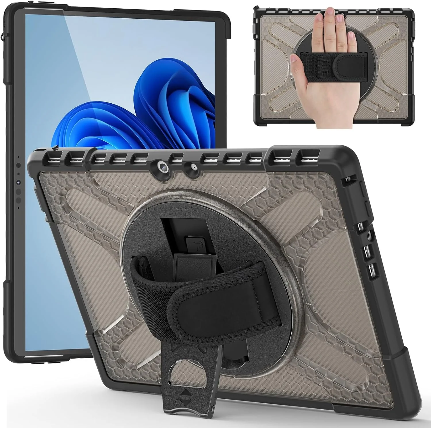 کیف تبلت سازگار با مایکروسافت سرفیس پرو 8 (نسخه 2021) 13 اینچی با پایه 360 درجه سازگار با کیبورد تایپ کاور، کیف مقاوم در برابر ضربه (آبی فیروزه ای، سرفیس پرو 8) کیف تبلت سازگار با مایکروسافت سرفیس پرو 8 (نسخه 2021) 13 اینچی با پایه 360 درجه سازگار با کیبورد تایپ کاور، کیف مقاوم در برابر ضربه (آبی فیروزه ای، سرفیس پرو 8)