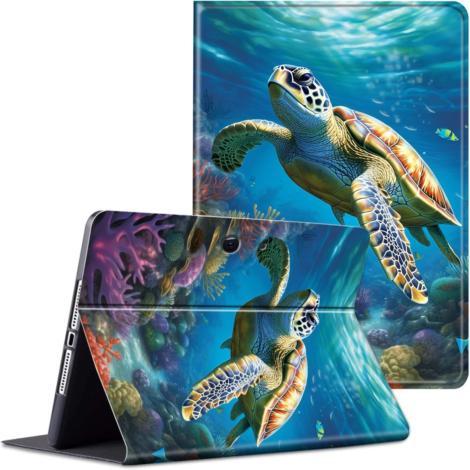 محافظ چرمی ACWDMKH برای مایکروسافت سرفیس پرو 9، کیف باریک و تاشو با زوایای دید چندگانه، پوشش ضد ضربه برای تبلت سرفیس پرو 9 اینچ 13، طرح لاک پشت دریایی استوایی محافظ چرمی ACWDMKH برای مایکروسافت سرفیس پرو 9، کیف باریک و تاشو با زوایای دید چندگانه، پوشش ضد ضربه برای تبلت سرفیس پرو 9 اینچ 13، طرح لاک پشت دریایی استوایی