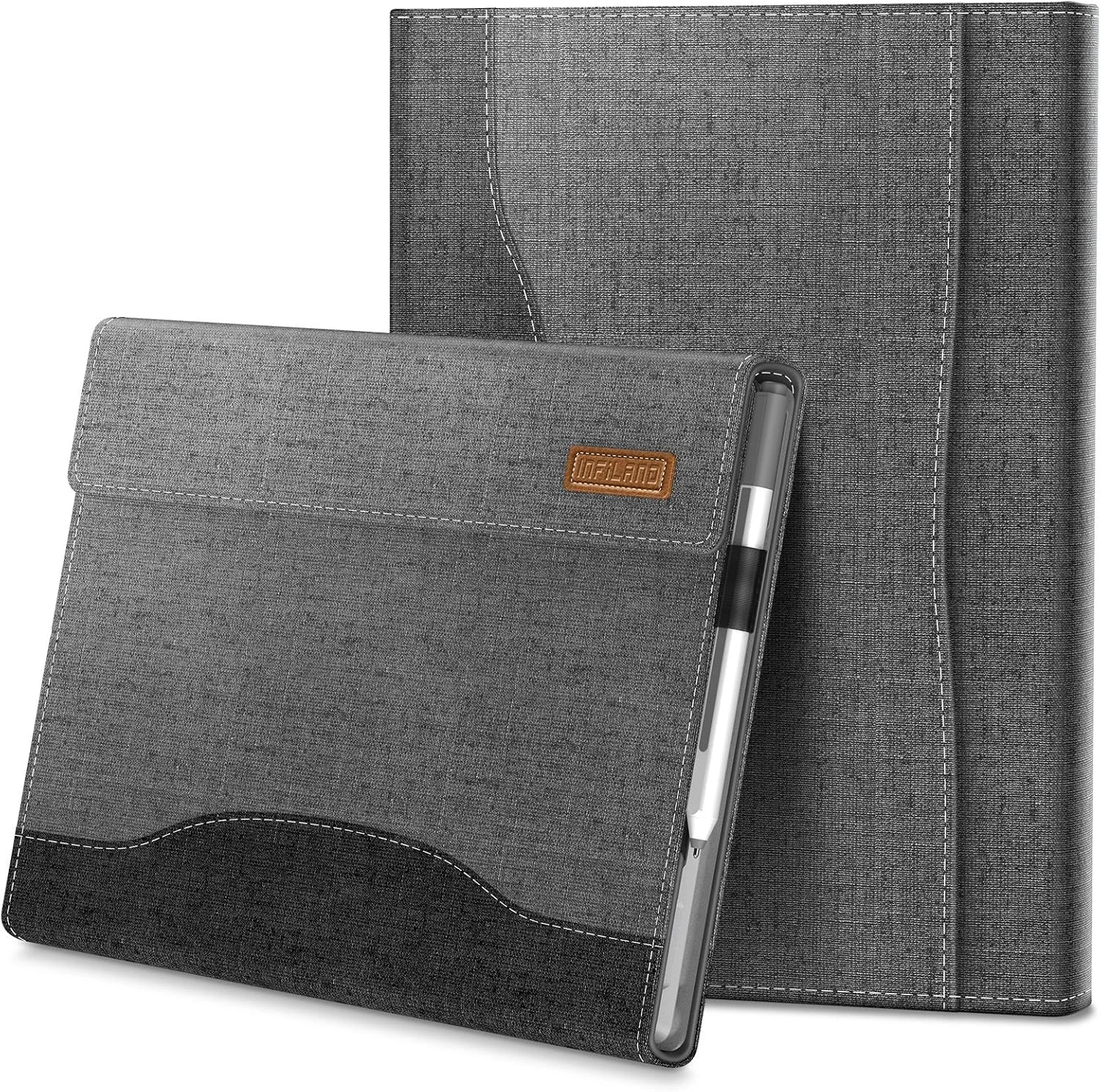 کیف محافظ چند زاویه ای Infiland مناسب برای Microsoft Surface Pro 6، دارای جیب داخلی، سازگار با تبلت های 12.3 اینچی Microsoft Surface Pro 6/ Surface Pro 2017/ Surface Pro 4، خاکستری کیف محافظ چند زاویه ای Infiland مناسب برای Microsoft Surface Pro 6، دارای جیب داخلی، سازگار با تبلت های 12.3 اینچی Microsoft Surface Pro 6/ Surface Pro 2017/ Surface Pro 4، خاکستری