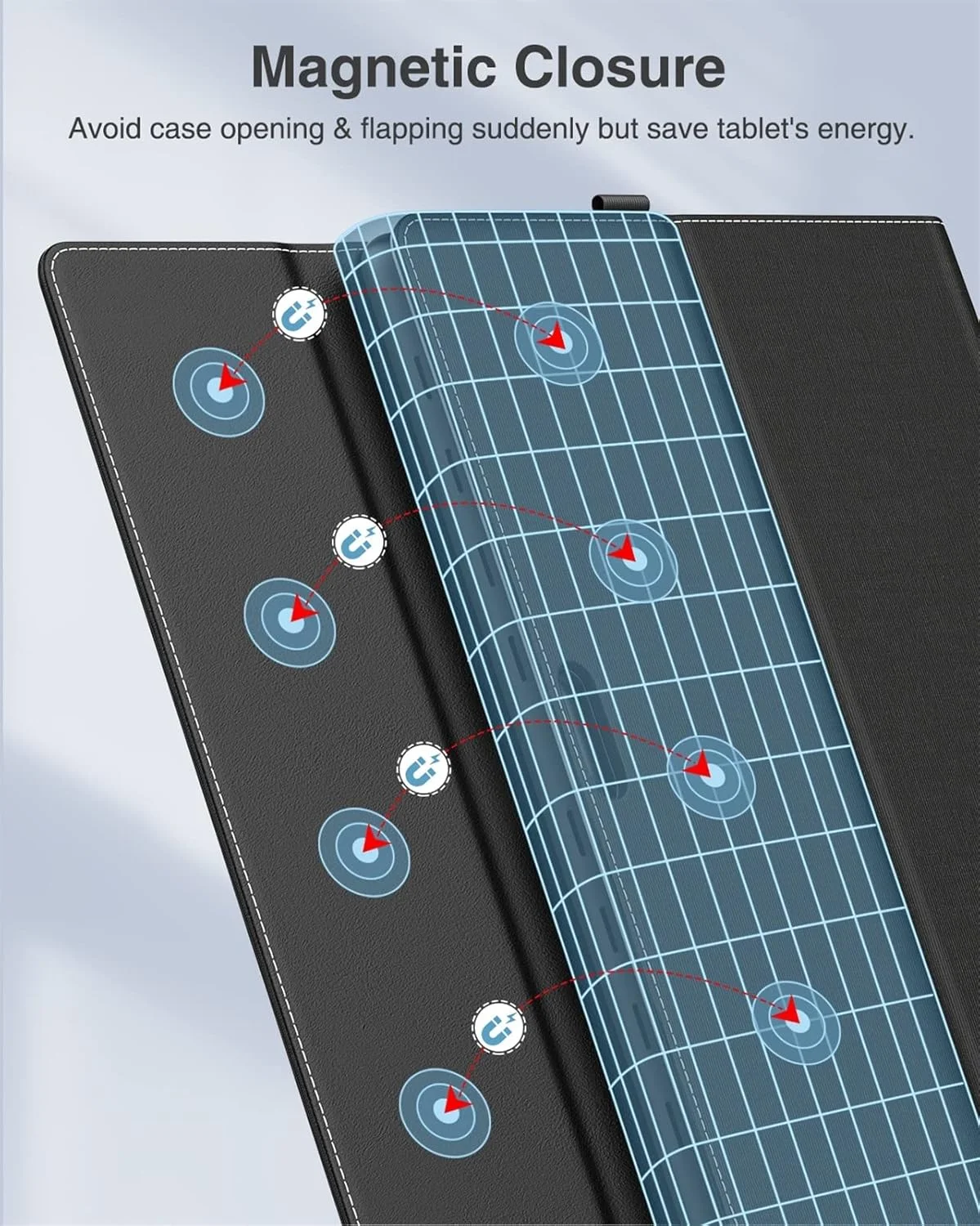 کیف محافظ تبلت مایکروسافت سرفیس پرو لمسی مدل 2021 HAODEE، مناسب برای کار، دارای جیب کناری و جای قلم (رنگ: مشکی، سایز: سرفیس پرو 8 13 اینچ)