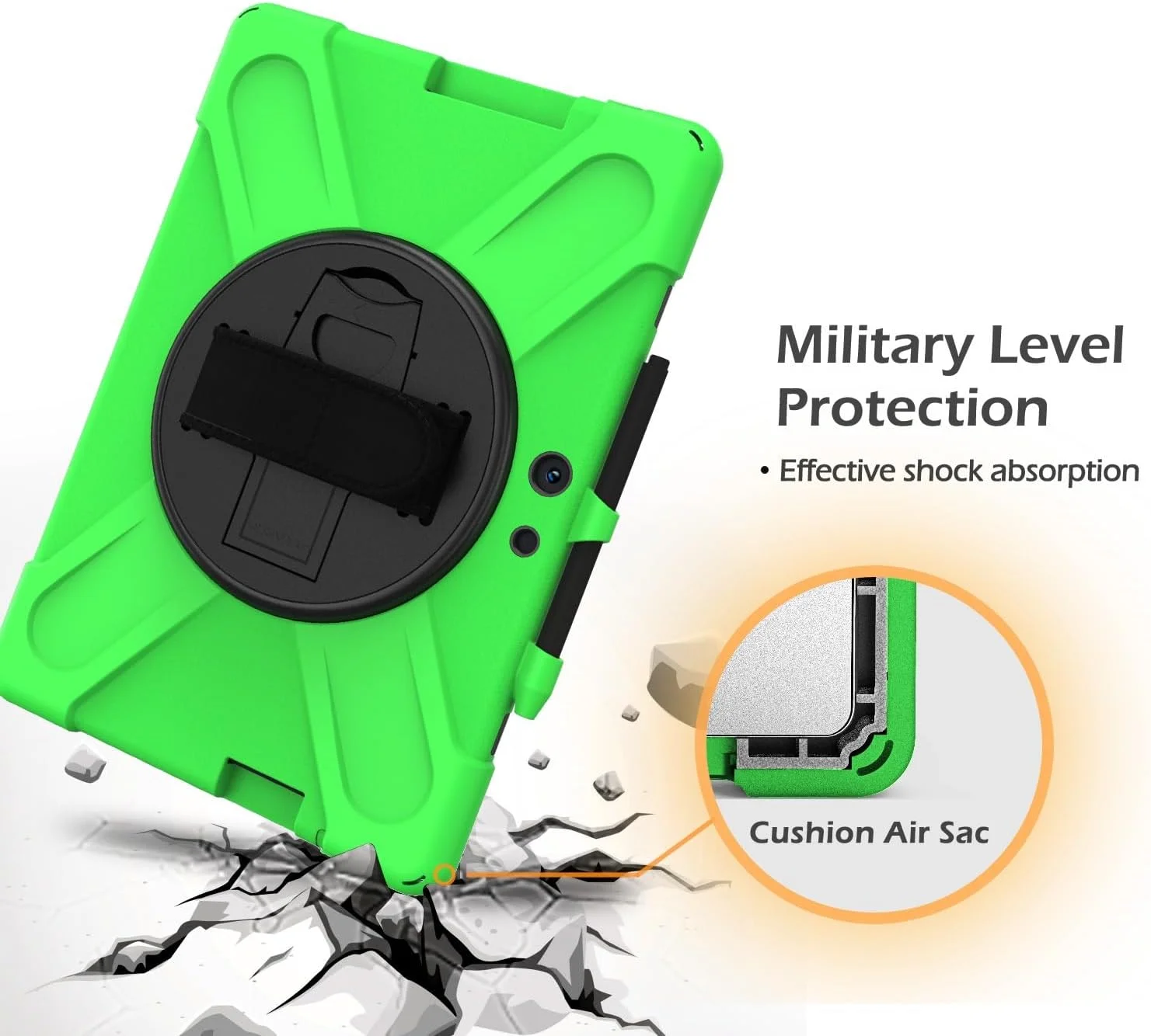 کیف محافظ تبلت سازگار با مایکروسافت Surface Pro X 13 اینچی، محافظت سنگین و مقاوم در برابر ضربه با جای قلم، کاور محافظ بند شانه ای برای محافظت سیلیکونی کودکان کیف محافظ تبلت سازگار با مایکروسافت Surface Pro X 13 اینچی، محافظت سنگین و مقاوم در برابر ضربه با جای قلم، کاور محافظ بند شانه ای برای محافظت سیلیکونی کودکان