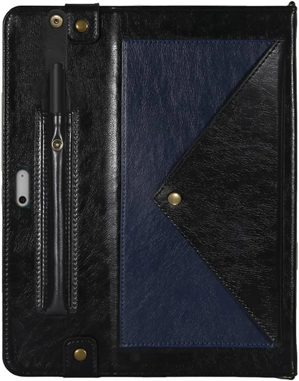 کیف تبلت چرمی گوشی های QIHANG SHIHUI مناسب برای Microsoft Surface Go 1/2 / 3 (رنگ: مشکی آبی) کیف تبلت چرمی گوشی های QIHANG SHIHUI مناسب برای Microsoft Surface Go 1/2 / 3 (رنگ: مشکی آبی)