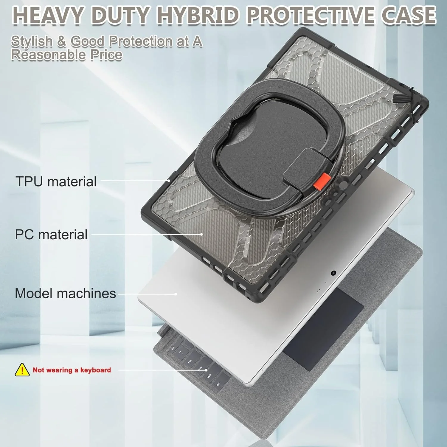 کیف محافظ تبلت کیهنگ شیهویی مناسب برای مایکروسافت سرفیس پرو 4/5/6/7 مدل TPU + PC (مشکی)(رنگ چای)(آبی) و غیره (رنگ: رنگ چای) کیف محافظ تبلت کیهنگ شیهویی مناسب برای مایکروسافت سرفیس پرو 4/5/6/7 مدل TPU + PC (مشکی)(رنگ چای)(آبی) و غیره (رنگ: رنگ چای)