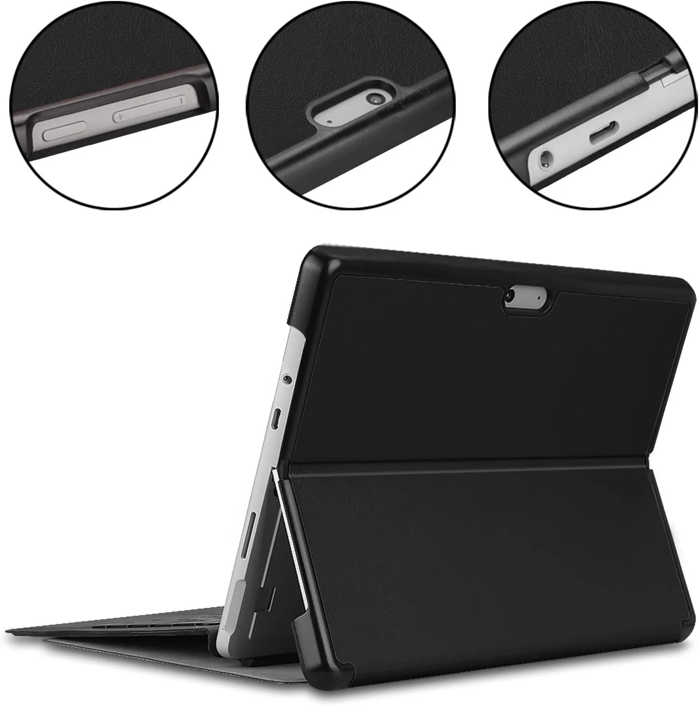 کیف تبلت سازگار با مایکروسافت سرفیس پرو 8، کیف هوشمند باریک سه تایی با قابلیت تاشو و زاویه دید چندگانه، کیف سخت با روکش چرمی سازگار با مایکروسافت سرفیس پرو 8 کیف تبلت سازگار با مایکروسافت سرفیس پرو 8، کیف هوشمند باریک سه تایی با قابلیت تاشو و زاویه دید چندگانه، کیف سخت با روکش چرمی سازگار با مایکروسافت سرفیس پرو 8