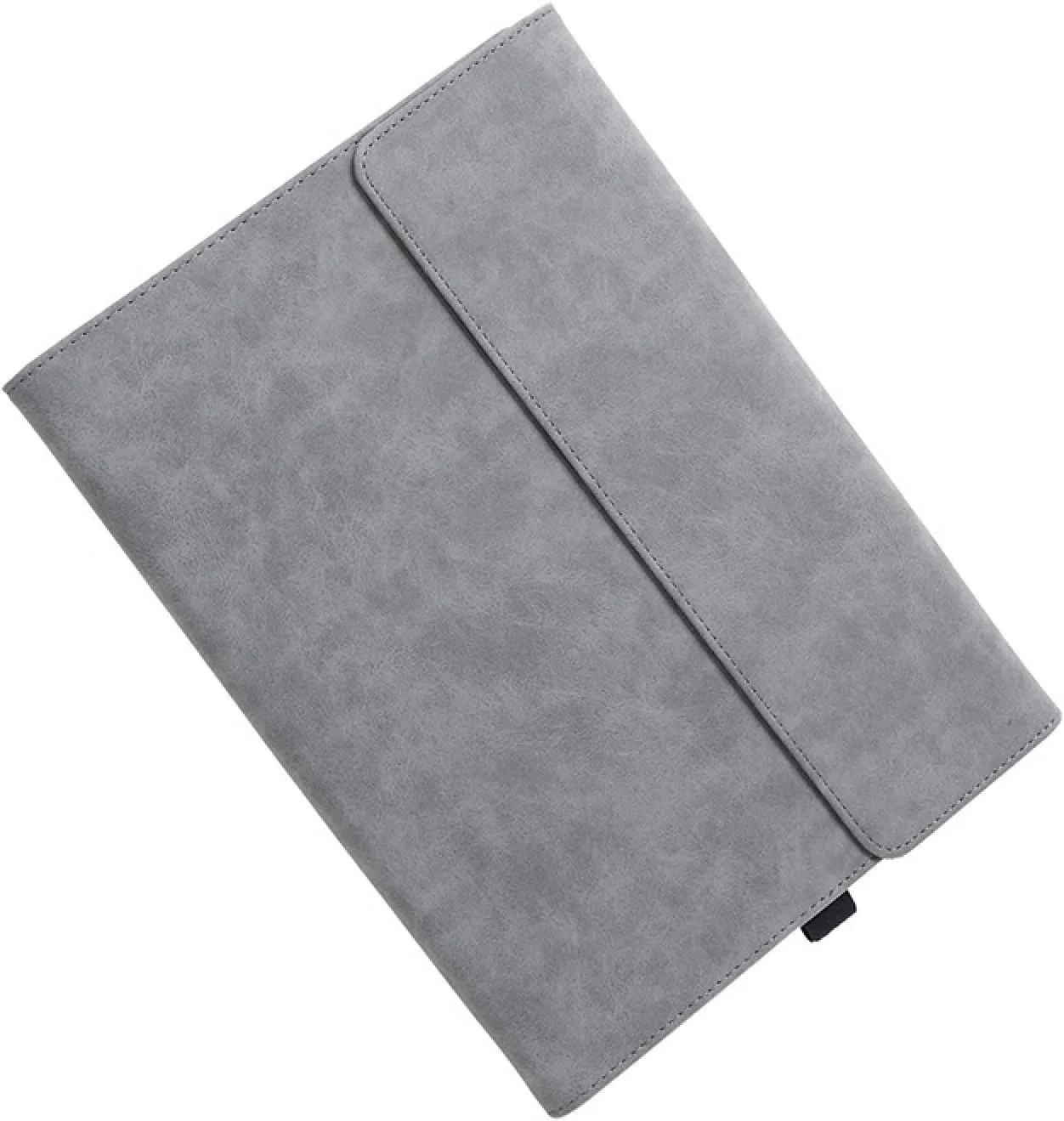 کیف محافظ تبلت تاشو SHIHUI با هولدر برای MicroSoft Surface GO 2 (رنگ: چرم گوسفندی/خاکستری)