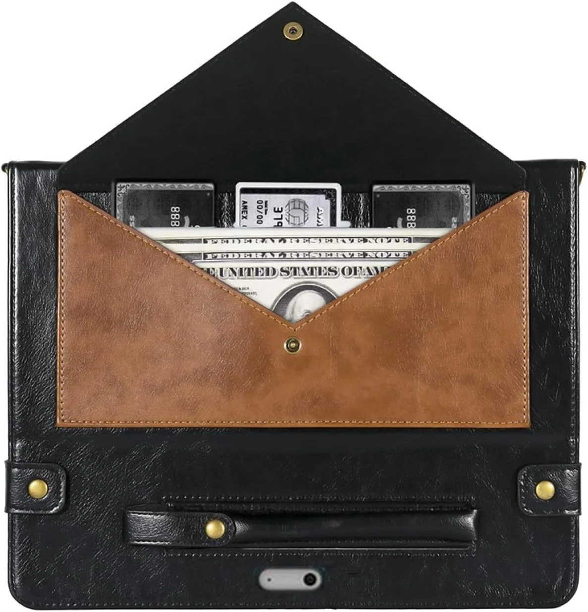 کیف تبلت چرمی رنگی QIHANG SHIHUI مناسب برای Microsoft Surface Go 1/2 / 3 (رنگ: قهوه ای مشکی) کیف تبلت چرمی رنگی QIHANG SHIHUI مناسب برای Microsoft Surface Go 1/2 / 3 (رنگ: قهوه ای مشکی)