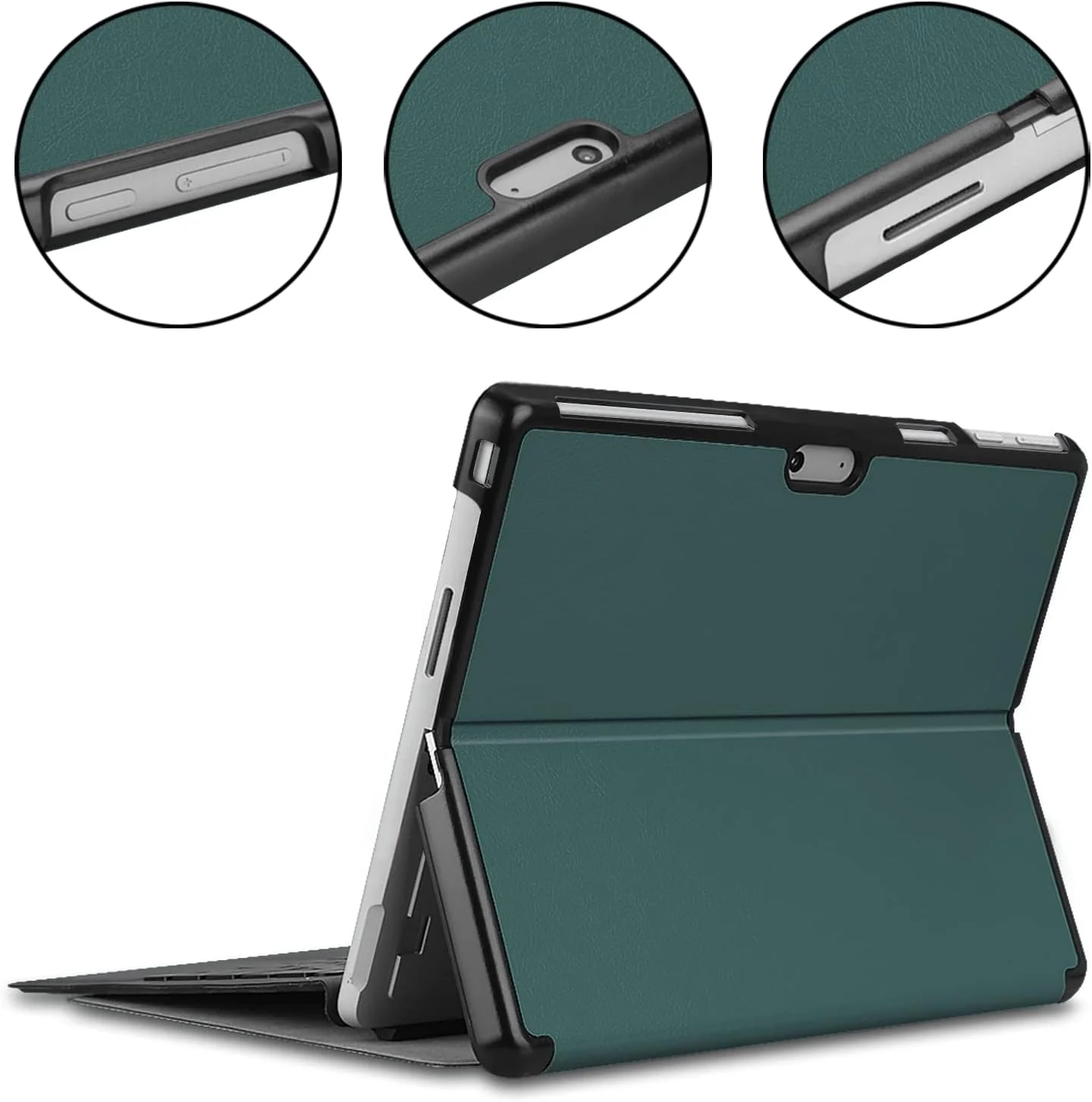 کاور تبلت هوشمند برای مایکروسافت Surface Pro 10/9، کاور تبلت هوشمند سه تایی، کاور محافظ ضد ضربه، سبز کاور تبلت هوشمند برای مایکروسافت Surface Pro 10/9، کاور تبلت هوشمند سه تایی، کاور محافظ ضد ضربه، سبز