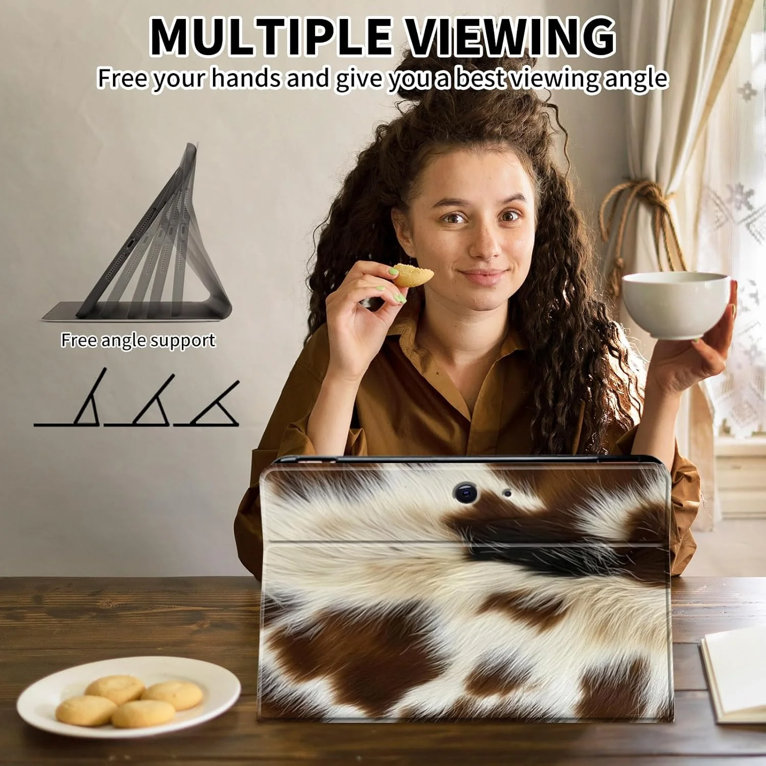 کیف ACWDMKH برای مایکروسافت سرفیس پرو 11/10 / 9 اینچ 13، چرم PU نازک و زیبا با قابلیت تنظیم پایه برای سرفیس پرو نسخه 11 AI، طرح پوست قهوه ای کیف ACWDMKH برای مایکروسافت سرفیس پرو 11/10 / 9 اینچ 13، چرم PU نازک و زیبا با قابلیت تنظیم پایه برای سرفیس پرو نسخه 11 AI، طرح پوست قهوه ای