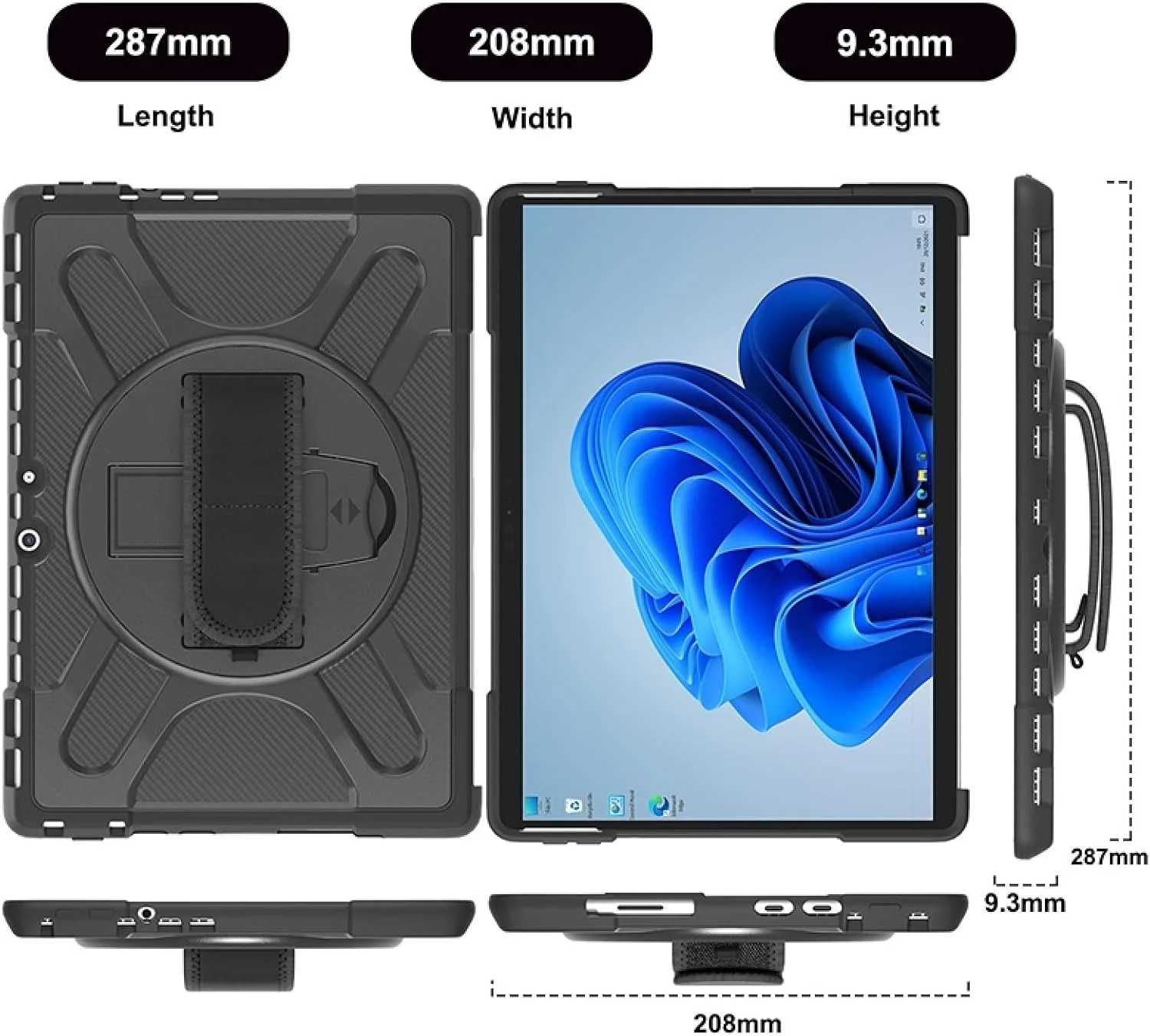 کاور تبلت ZZjingli TPU + PC برای مایکروسافت Surface Pro 8 (قرمز)(مشکی)(سبز زرد)(آبی)(شفاف) (رنگ: مشکی) کاور تبلت ZZjingli TPU + PC برای مایکروسافت Surface Pro 8 (قرمز)(مشکی)(سبز زرد)(آبی)(شفاف) (رنگ: مشکی)