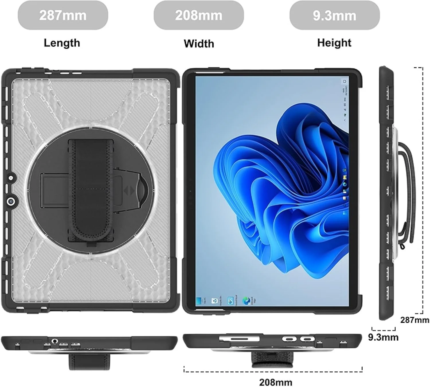 کیف محافظ تبلت کیهنگ شیهویی مناسب برای مایکروسافت Surface Pro 8 مدل TPU + PC (قرمز)(مشکی)(سبز فسفری)(آبی)(شفاف) (رنگ: شفاف) کیف محافظ تبلت کیهنگ شیهویی مناسب برای مایکروسافت Surface Pro 8 مدل TPU + PC (قرمز)(مشکی)(سبز فسفری)(آبی)(شفاف) (رنگ: شفاف)
