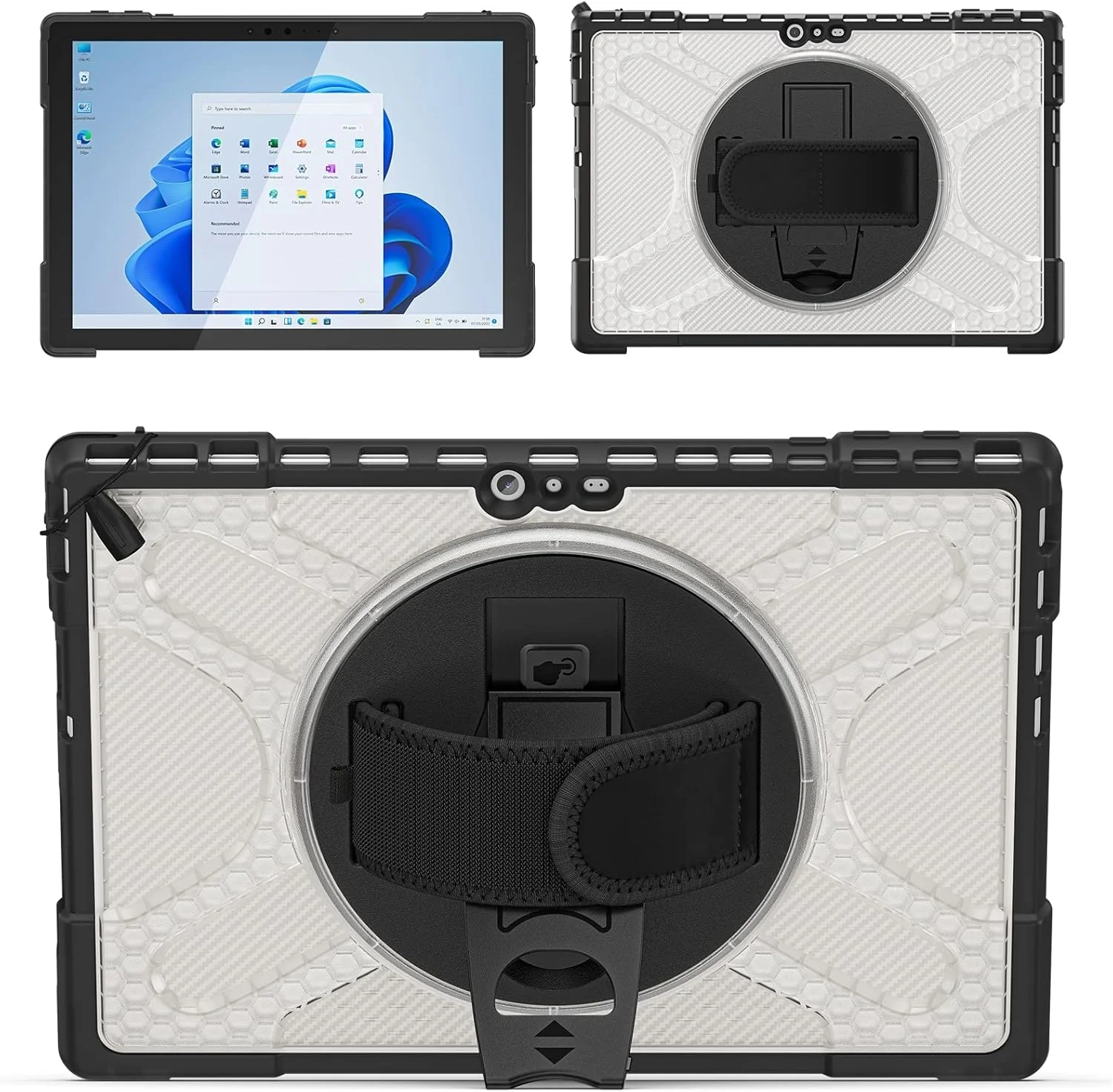 کاور تبلت ZZjingli TPU + PC برای مایکروسافت Surface Pro 4/5/6/7 (مشکی)(رنگ چای)(قرمز) و غیره (رنگ: شفاف) کاور تبلت ZZjingli TPU + PC برای مایکروسافت Surface Pro 4/5/6/7 (مشکی)(رنگ چای)(قرمز) و غیره (رنگ: شفاف)