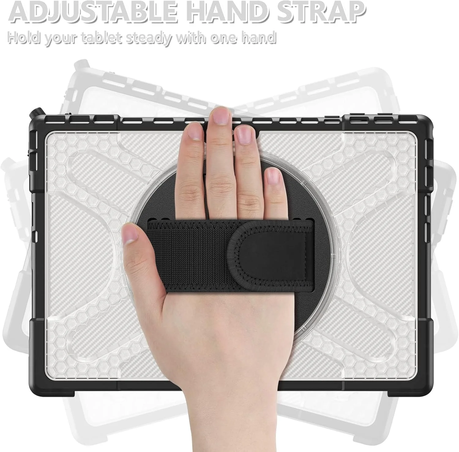 کاور تبلت ZZjingli TPU + PC برای مایکروسافت Surface Pro 4/5/6/7 (مشکی)(رنگ چای)(قرمز) و غیره (رنگ: شفاف) کاور تبلت ZZjingli TPU + PC برای مایکروسافت Surface Pro 4/5/6/7 (مشکی)(رنگ چای)(قرمز) و غیره (رنگ: شفاف)