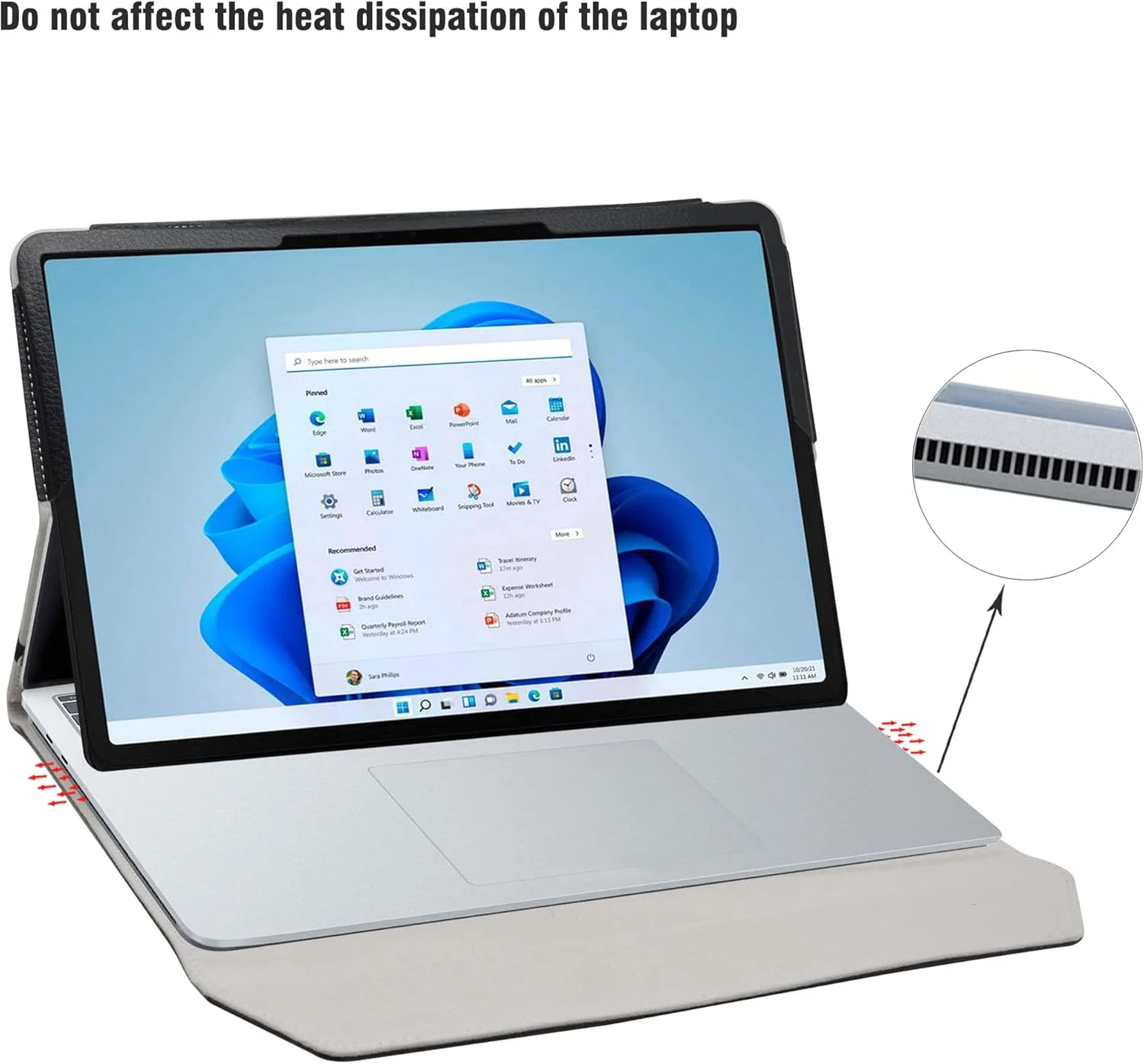 کیف چرمی Bige برای سرفیس لپ تاپ استودیو 2 مدل 2023، کاور تاشو دو حالته از جنس چرم PU برای تبلت های 14.4 اینچی مایکروسافت سرفیس لپ تاپ استودیو 2، طرح Don't Touch کیف چرمی Bige برای سرفیس لپ تاپ استودیو 2 مدل 2023، کاور تاشو دو حالته از جنس چرم PU برای تبلت های 14.4 اینچی مایکروسافت سرفیس لپ تاپ استودیو 2، طرح Don't Touch