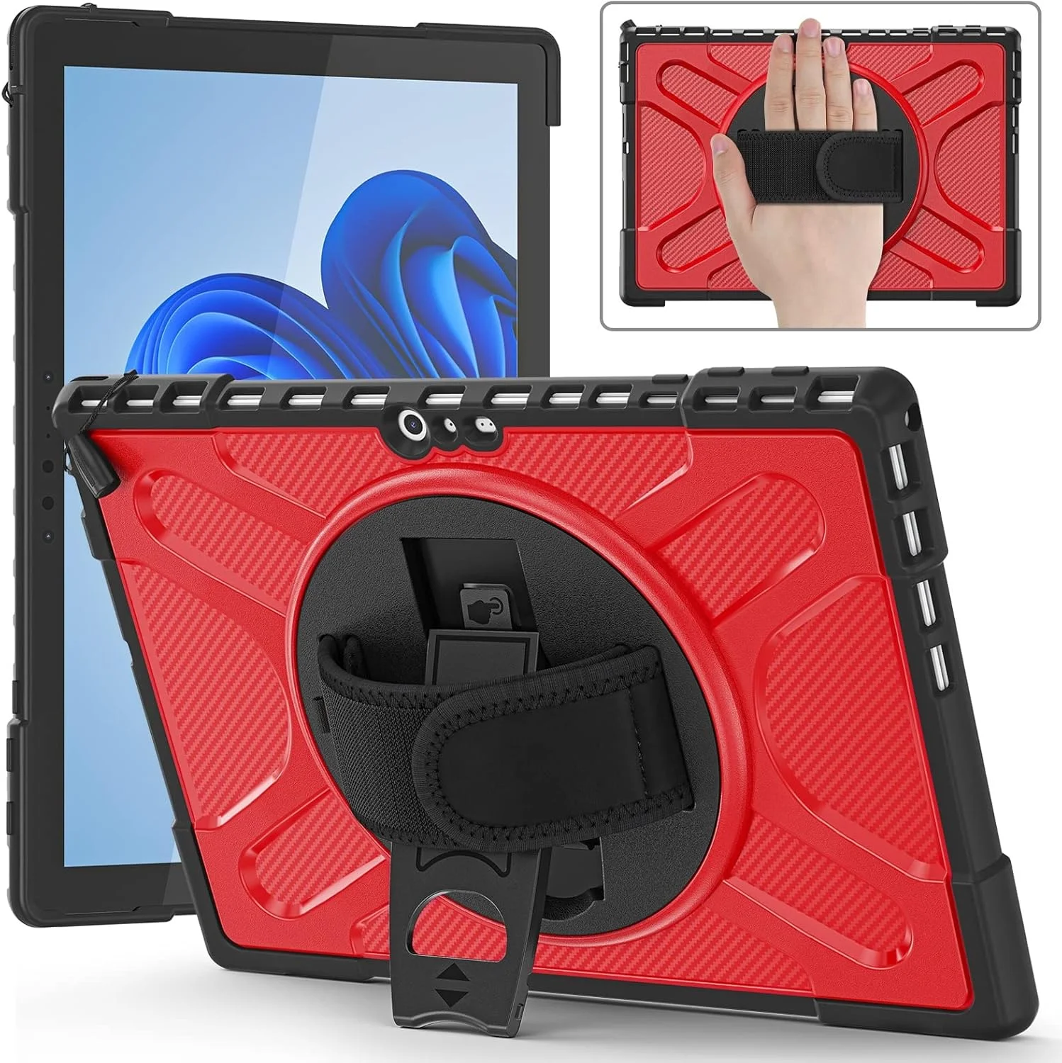 کیف محافظ تبلت مقاوم و محکم با طرح آسمان، مناسب برای مایکروسافت Surface PRO 4 / 5 / 6 / 7 / 7 +، سازگار با کاور کیبورد