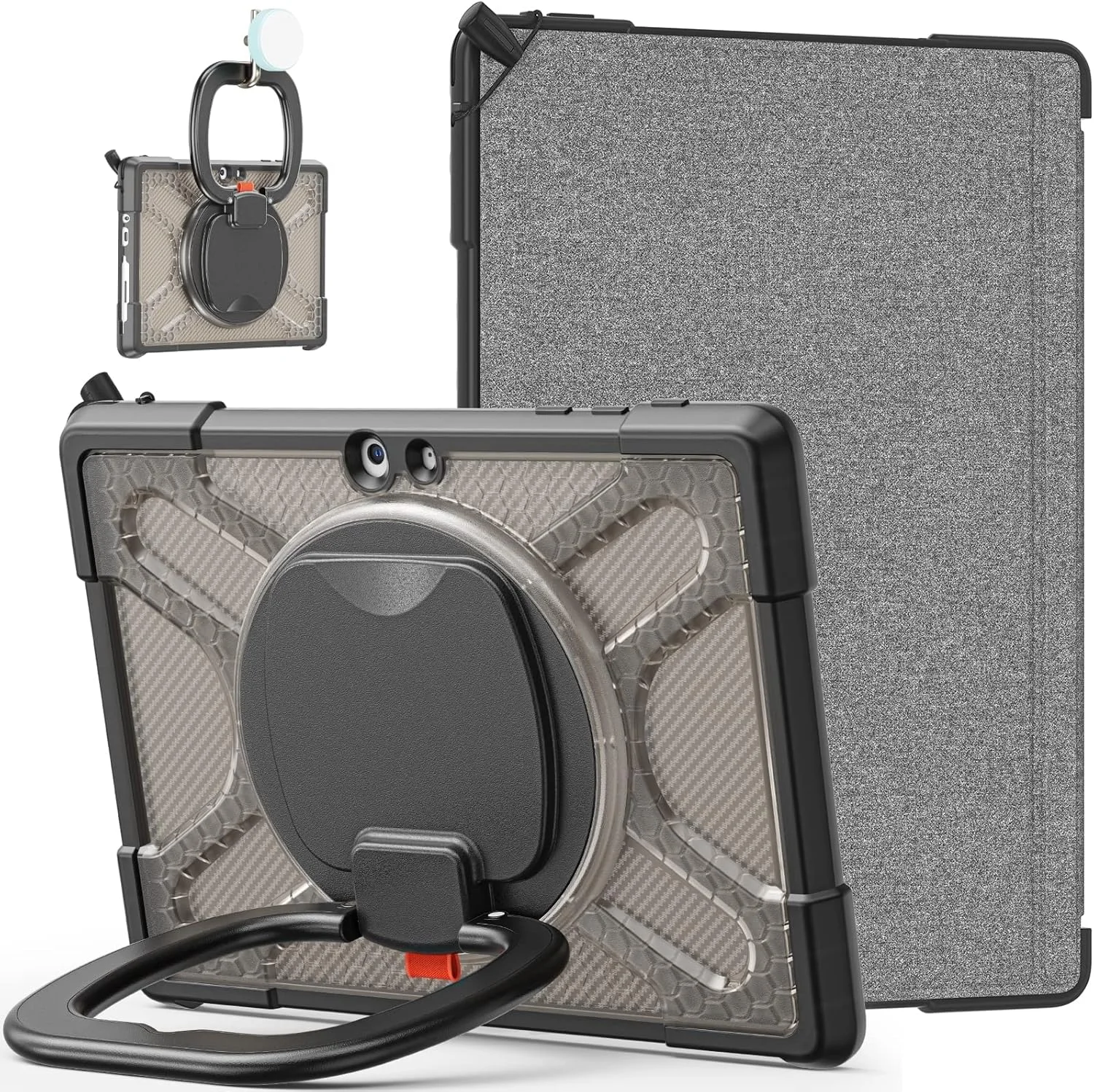 کیف محافظ تبلت مایکروسافت Surface Go 1/2 / 3 مدل QIHANG SHIHUI (مشکی)(رنگ چای)(قرمز) و غیره (رنگ: رنگ چای)