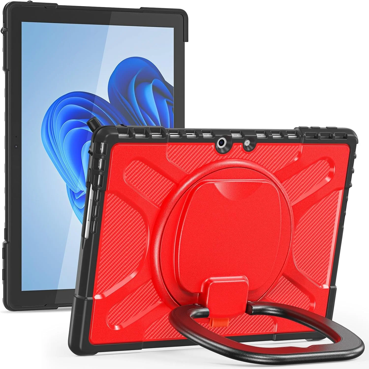 Tablet Protection Rugged Shockproof Case Compatible with Microsoft Surface Pro 9/10/11 Case 13 Inch 2022/2024 - Rugged Protective Case with Stand and Grip Stand Bumper Protective Tablet Accessories