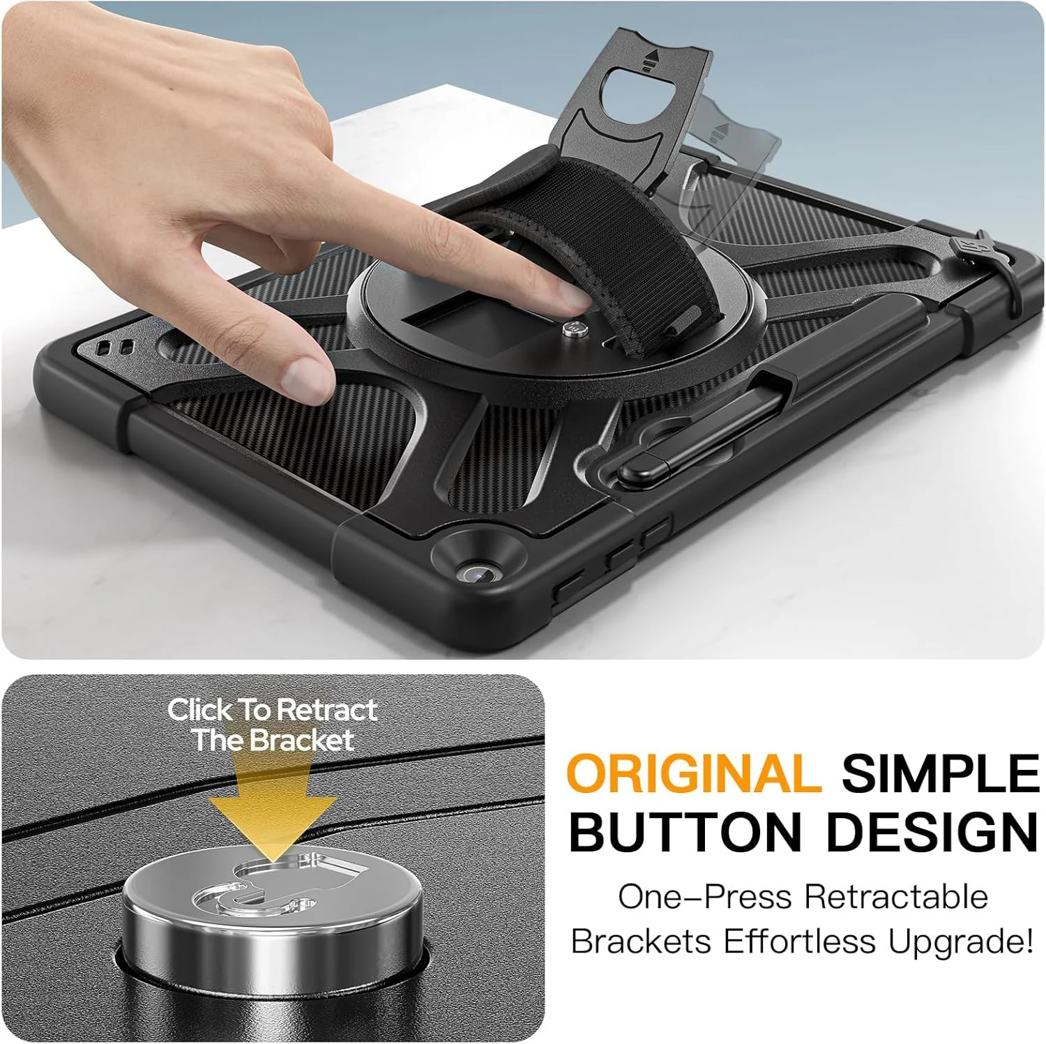 کاور ضد ضربه گرواتری مناسب برای مایکروسافت Surface Pro 12 (2025) سایز 12 اینچ، با پایه چرخان/نگهدارنده قلم/بند دستی/بند شانه (مشکی) کاور ضد ضربه گرواتری مناسب برای مایکروسافت Surface Pro 12 (2025) سایز 12 اینچ، با پایه چرخان/نگهدارنده قلم/بند دستی/بند شانه (مشکی)