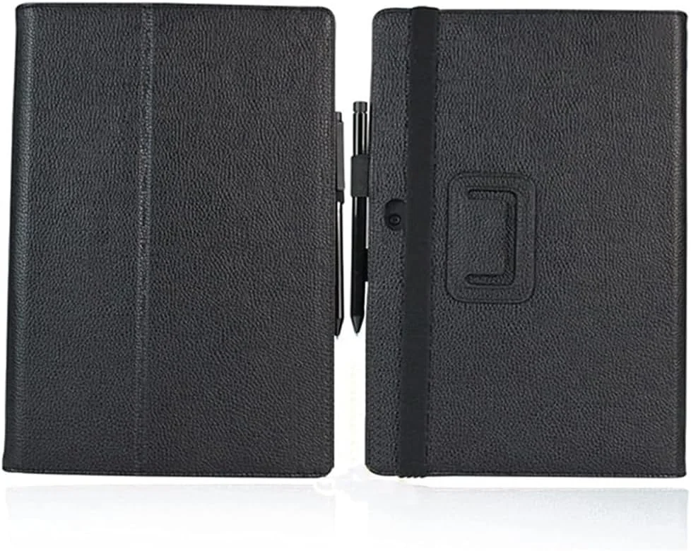 کاور تبلت ZZOUGYY برای مایکروسافت سرفیس پرو 1/2/10.6 اینچ، کیف چرمی فوق العاده باریک با قابلیت استند برای سرفیس پرو 1514/2 1536/1601 10.6 اینچ ویندوز 10 (مشکی)