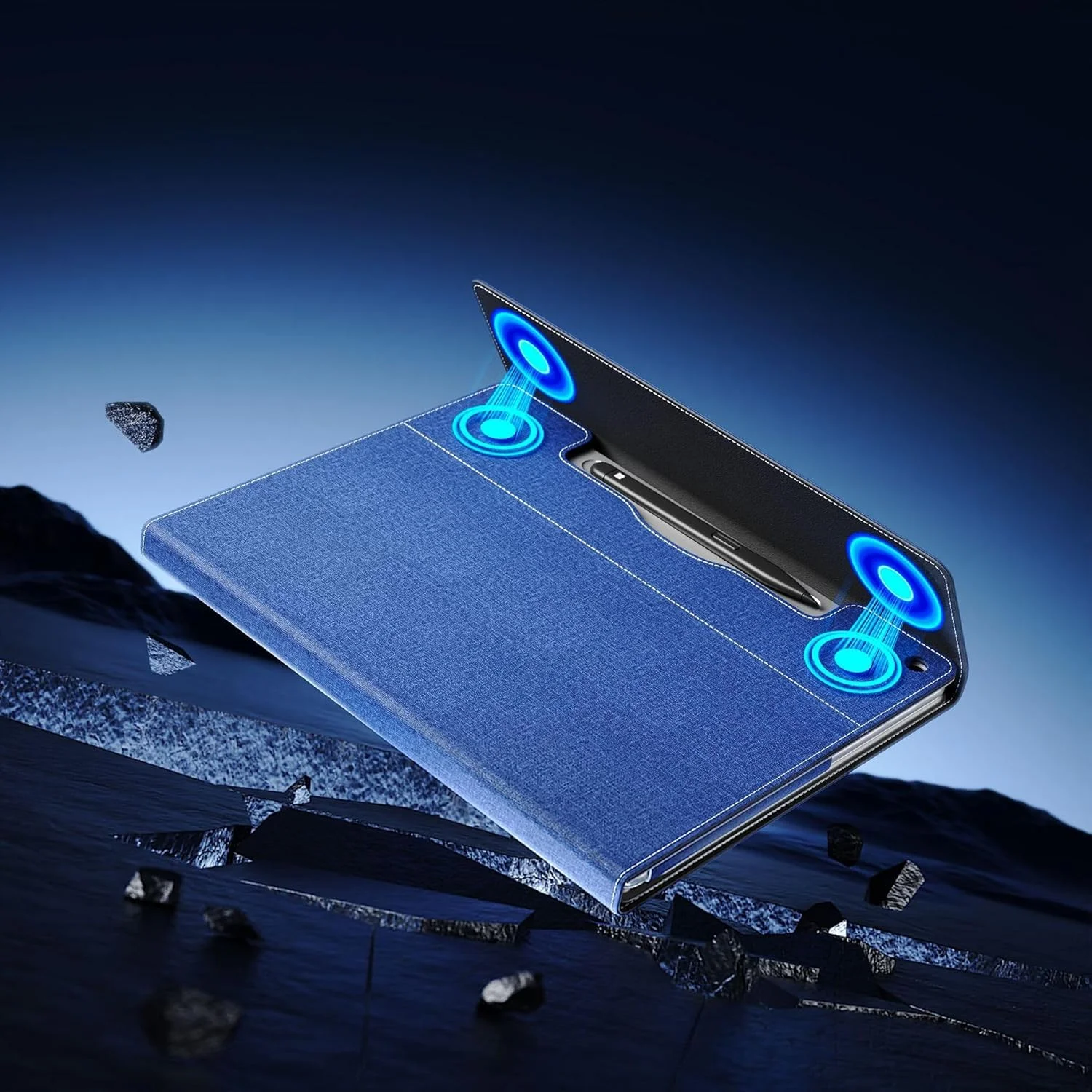 Gruattreay Laptop Case for Microsoft Surface Pro 12 12 Inch (2025), PU Leather Tablet Protective Cover with Multi-Angle Built-in Kickstand & Pen Holder (Blue) Gruattreay Laptop Case for Microsoft Surface Pro 12 12 Inch (2025), PU Leather Tablet Protective Cover with Multi-Angle Built-in Kickstand & Pen Holder (Blue)