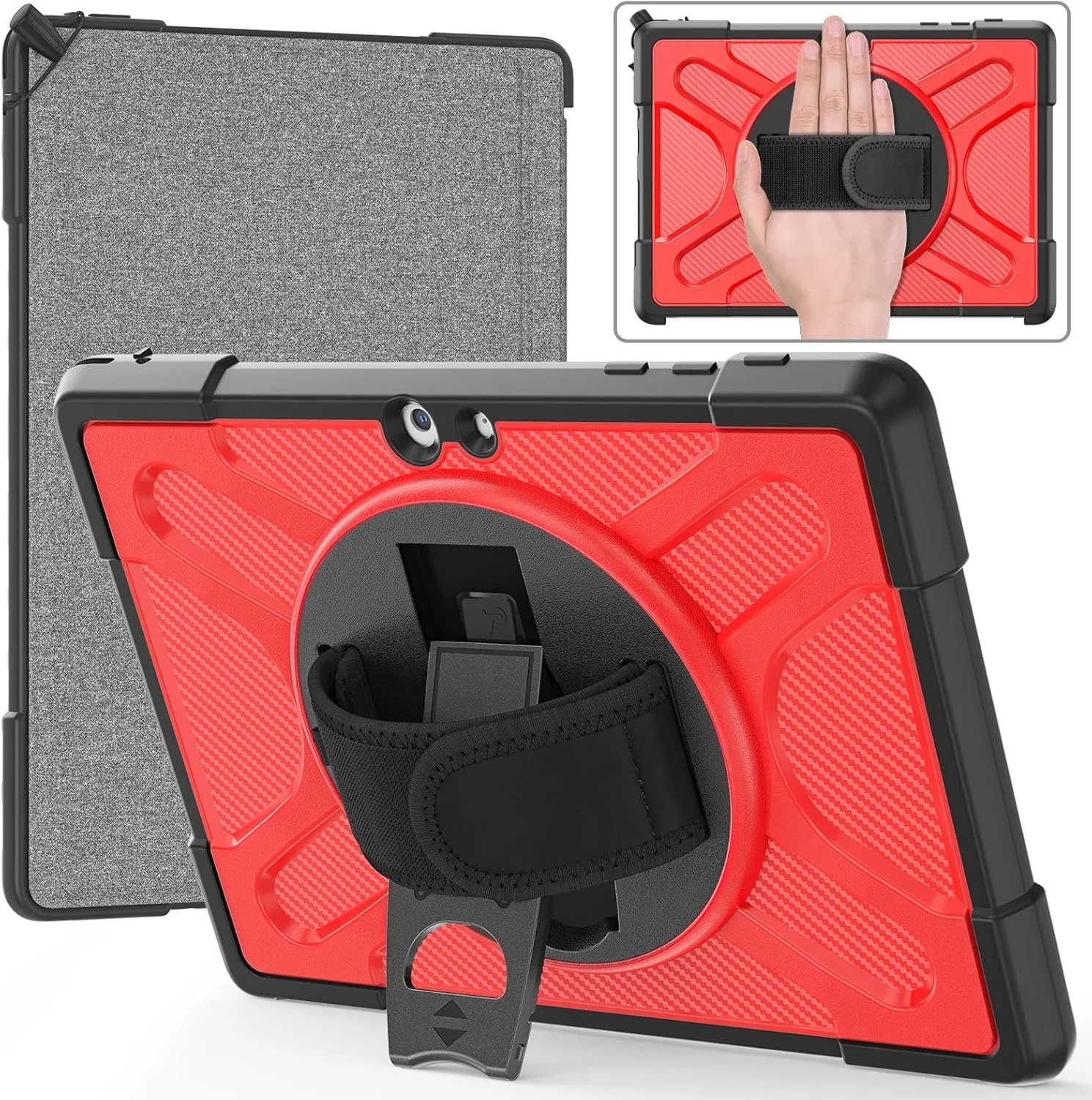 کاور تبلت ZZjingli TPU + PC برای مایکروسافت Surface Go 1/2 / 3 (شفاف) (آبی) (سبز زرد) و غیره (رنگ: قرمز) کاور تبلت ZZjingli TPU + PC برای مایکروسافت Surface Go 1/2 / 3 (شفاف) (آبی) (سبز زرد) و غیره (رنگ: قرمز)