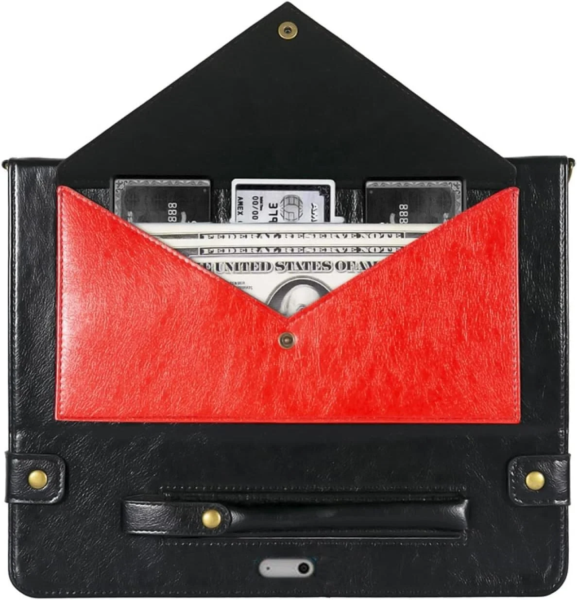 کیف تبلت چرمی ZZjingli با طراحی پاکتی و رنگهای متنوع مناسب برای Microsoft Surface Go 1/2 / 3 (رنگ: مشکی قرمز) کیف تبلت چرمی ZZjingli با طراحی پاکتی و رنگهای متنوع مناسب برای Microsoft Surface Go 1/2 / 3 (رنگ: مشکی قرمز)