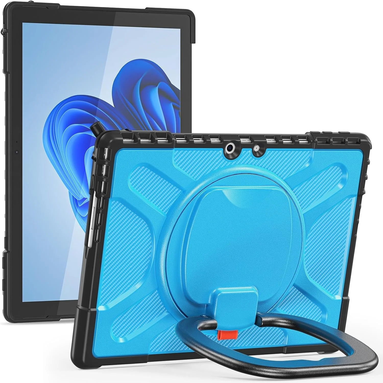 کاور تبلت مقاوم در برابر ضربه سازگار با مایکروسافت Surface Pro 9/10/11 13 اینچی (2022/2024) - کاور محافظ بادوام با پایه، دسته و محافظ سپر تبلت مناسب منزل (آبی) کاور تبلت مقاوم در برابر ضربه سازگار با مایکروسافت Surface Pro 9/10/11 13 اینچی (2022/2024) - کاور محافظ بادوام با پایه، دسته و محافظ سپر تبلت مناسب منزل (آبی)