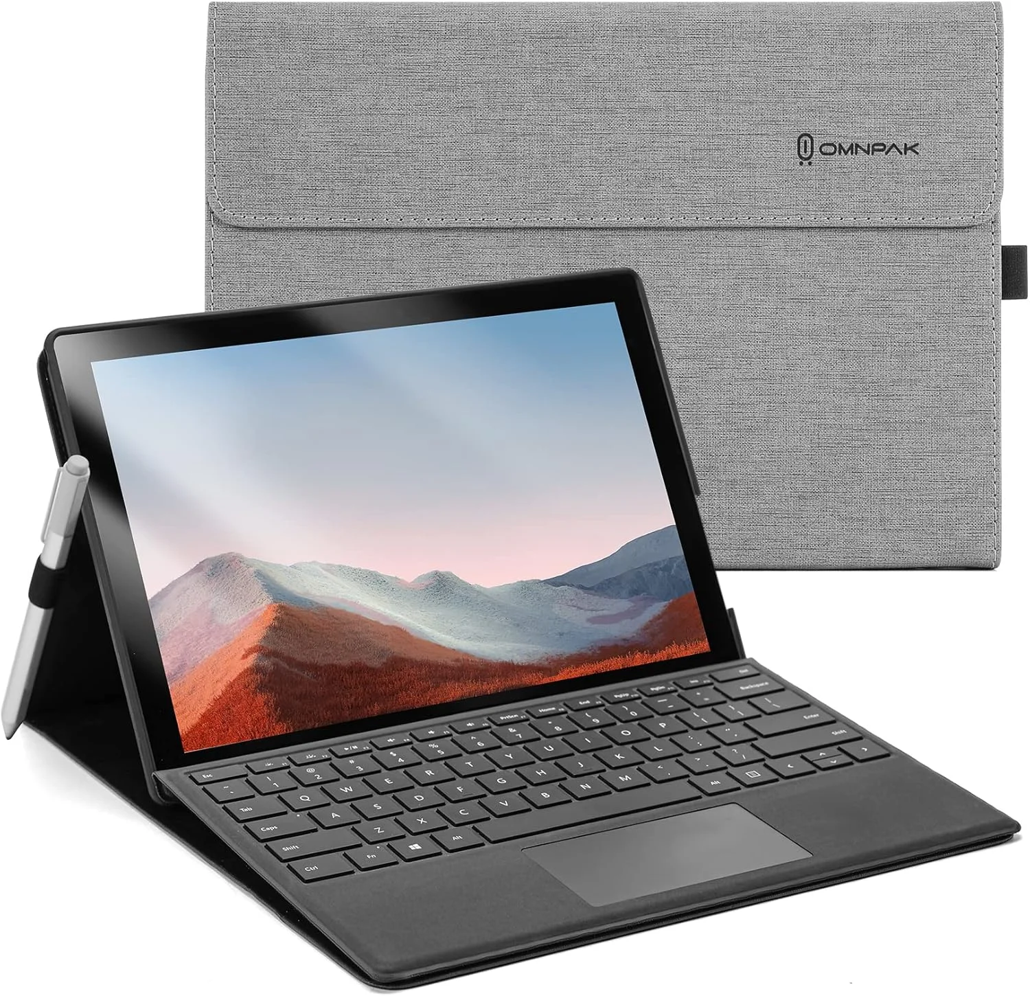 کاور Omnpak برای Microsoft Surface Pro 7+ (2021)/Surface Pro 7(2019)/Surface Pro 6(2018)/Surface Pro 5(2017)/Surface Pro 4، زاویه دید قابل تنظیم، سازگار با کیبورد Type Cover کاور Omnpak برای Microsoft Surface Pro 7+ (2021)/Surface Pro 7(2019)/Surface Pro 6(2018)/Surface Pro 5(2017)/Surface Pro 4، زاویه دید قابل تنظیم، سازگار با کیبورد Type Cover