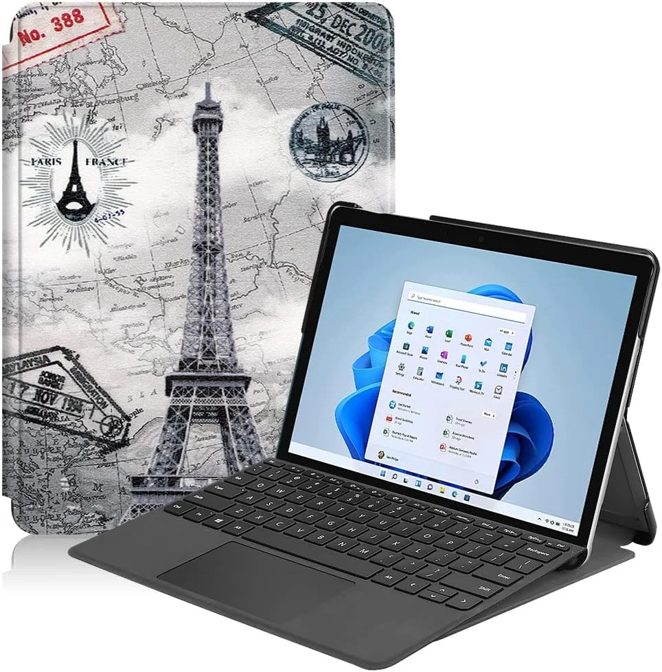 کیف تبلت RanTuo برای مایکروسافت Surface Go 4، چرم PU، سبک و نازک، ضد آب، ضد گرد و غبار، محافظ ضد افتادن برای مایکروسافت Surface Go 4. (برج آهنی) کیف تبلت RanTuo برای مایکروسافت Surface Go 4، چرم PU، سبک و نازک، ضد آب، ضد گرد و غبار، محافظ ضد افتادن برای مایکروسافت Surface Go 4. (برج آهنی)